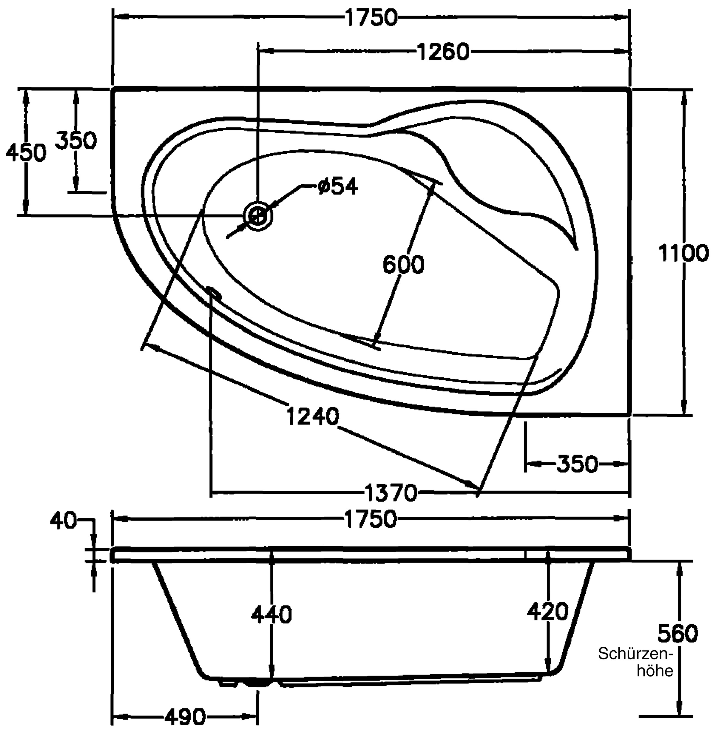 OTTOFOND Whirlpool-Badewanne »Loredana«, (Komplett-Set), Typ Premium, chrom