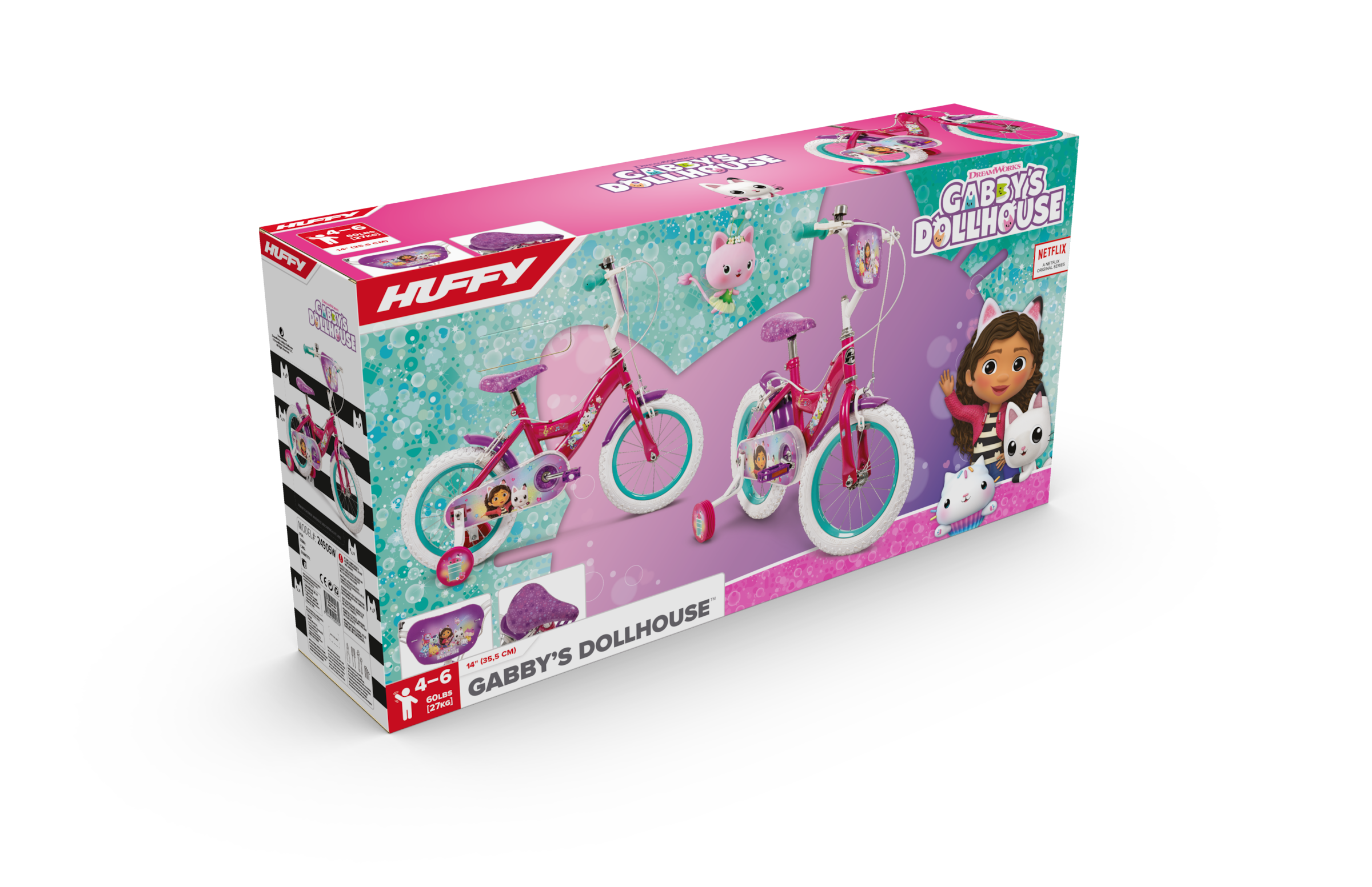 Huffy Kinderfahrrad »Gabby's Dollhouse 14-Zoll-Kinderfahrrad von Huffy«