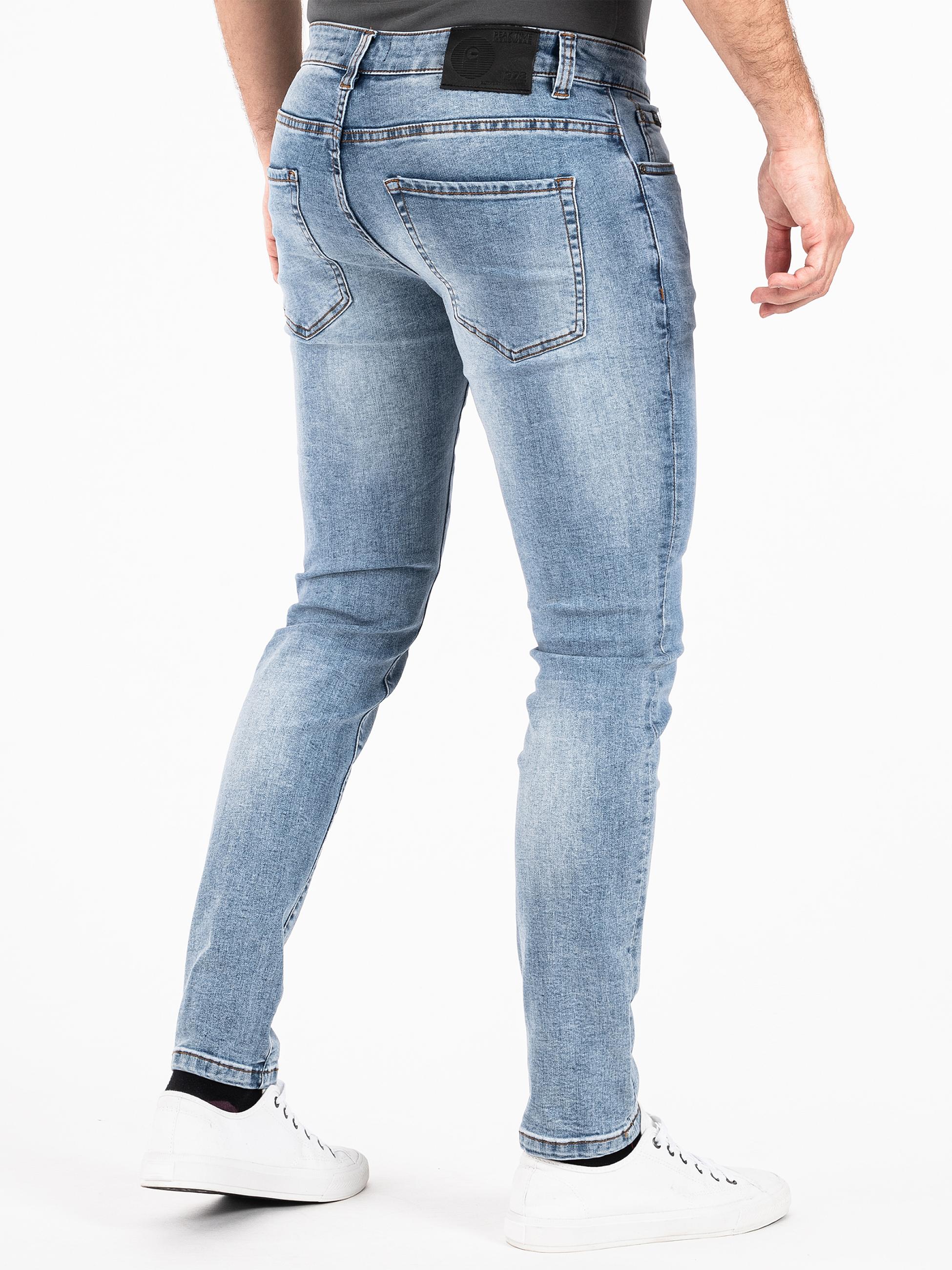 Thumbnail - PEAK TIME Slim-fit-Jeans "München" Herren Jeans mit Stretch-Bund und Destroyed-Optik