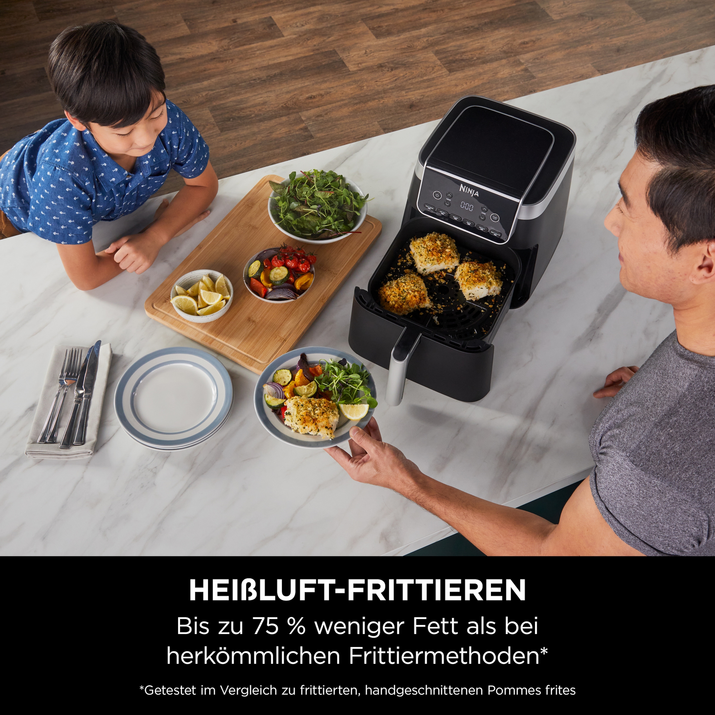 NINJA Heißluftfritteuse »AF180EU«, 2000 W