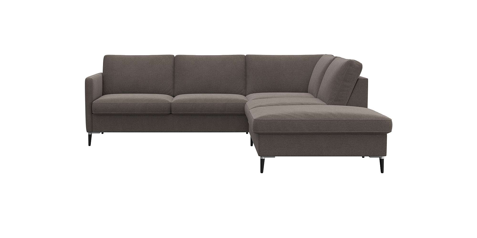 Ecksofa »Fiore, L-Form«, schmale Armlehnen, Füße Alu/schwarz, B/T 234/225cm,...