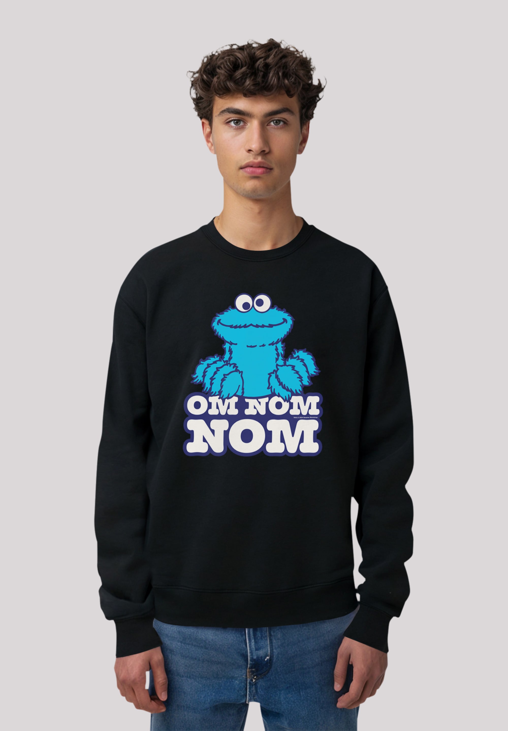 F4NT4STIC Sweatshirt "Sesamstraße Cookie Monster Nom Nom", Premium Qualität günstig online kaufen