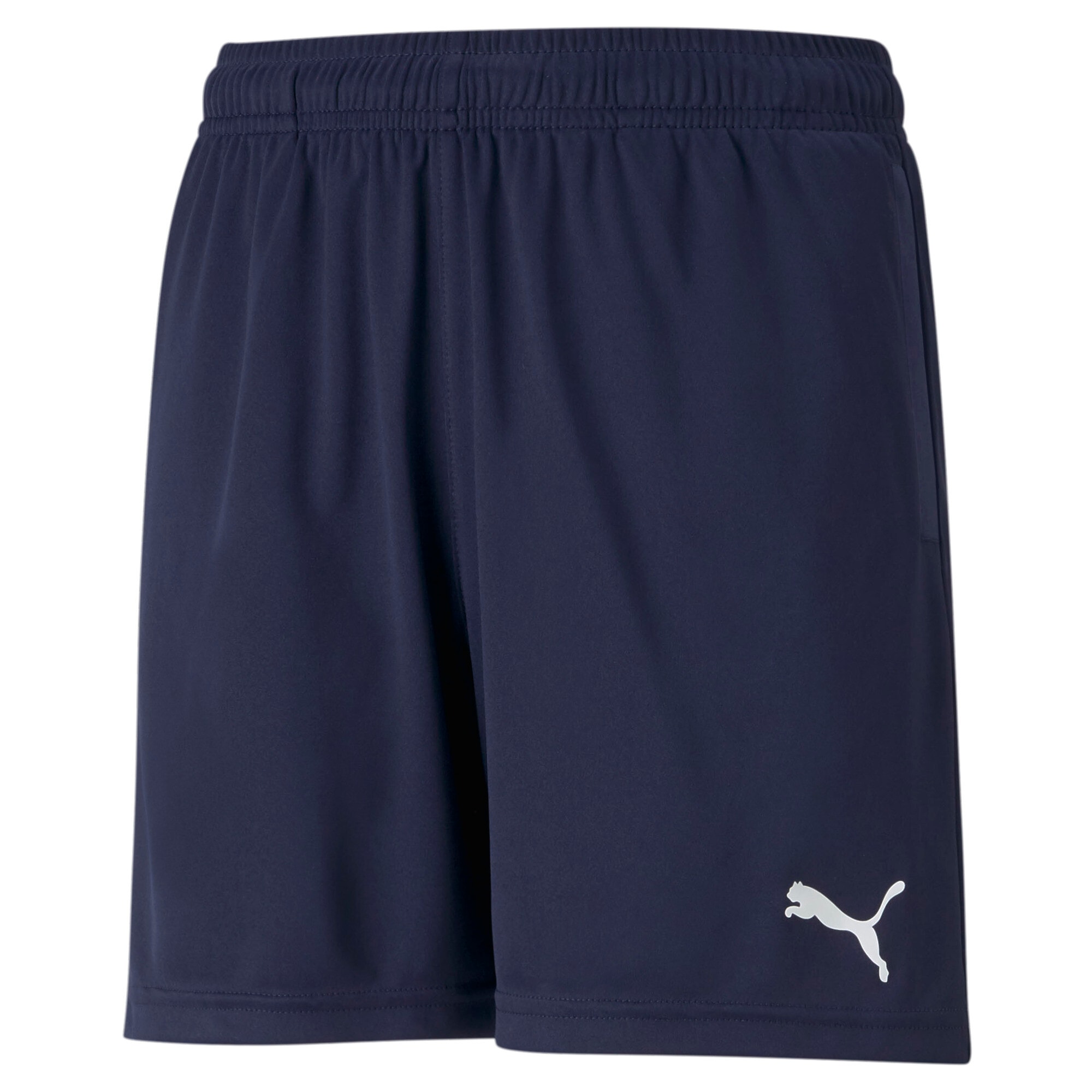 PUMA Trainingsshorts "TEAMRISE TRAINING SHORTS JR" aus Interlock-Material, mit Reißverschluss, kniebedeckender Schnitt