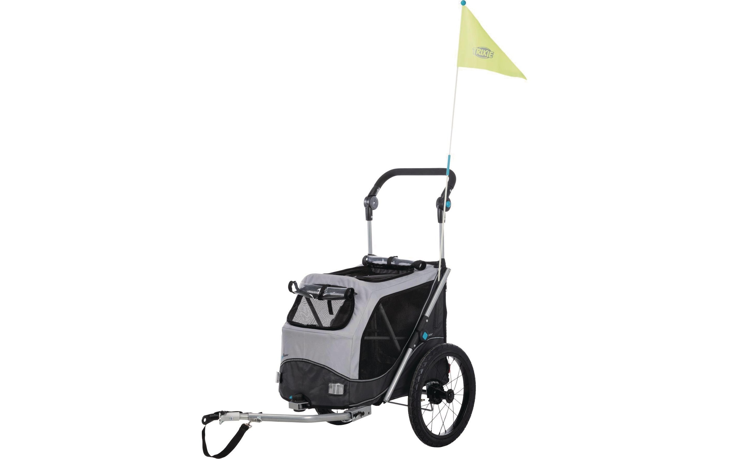 TRIXIE Fahrrad-Anhänger faltbar grau/schwarz S (58 x 93 x 74 cm) - Image 5