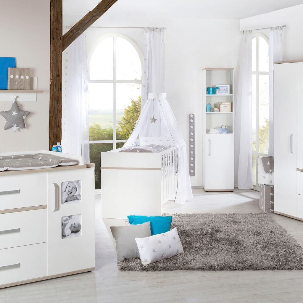 roba® Babyzimmer-Komplettset »Moritz«, (Set, 3 St., Kinderbett, Wickelkommode, Kleiderschrank)