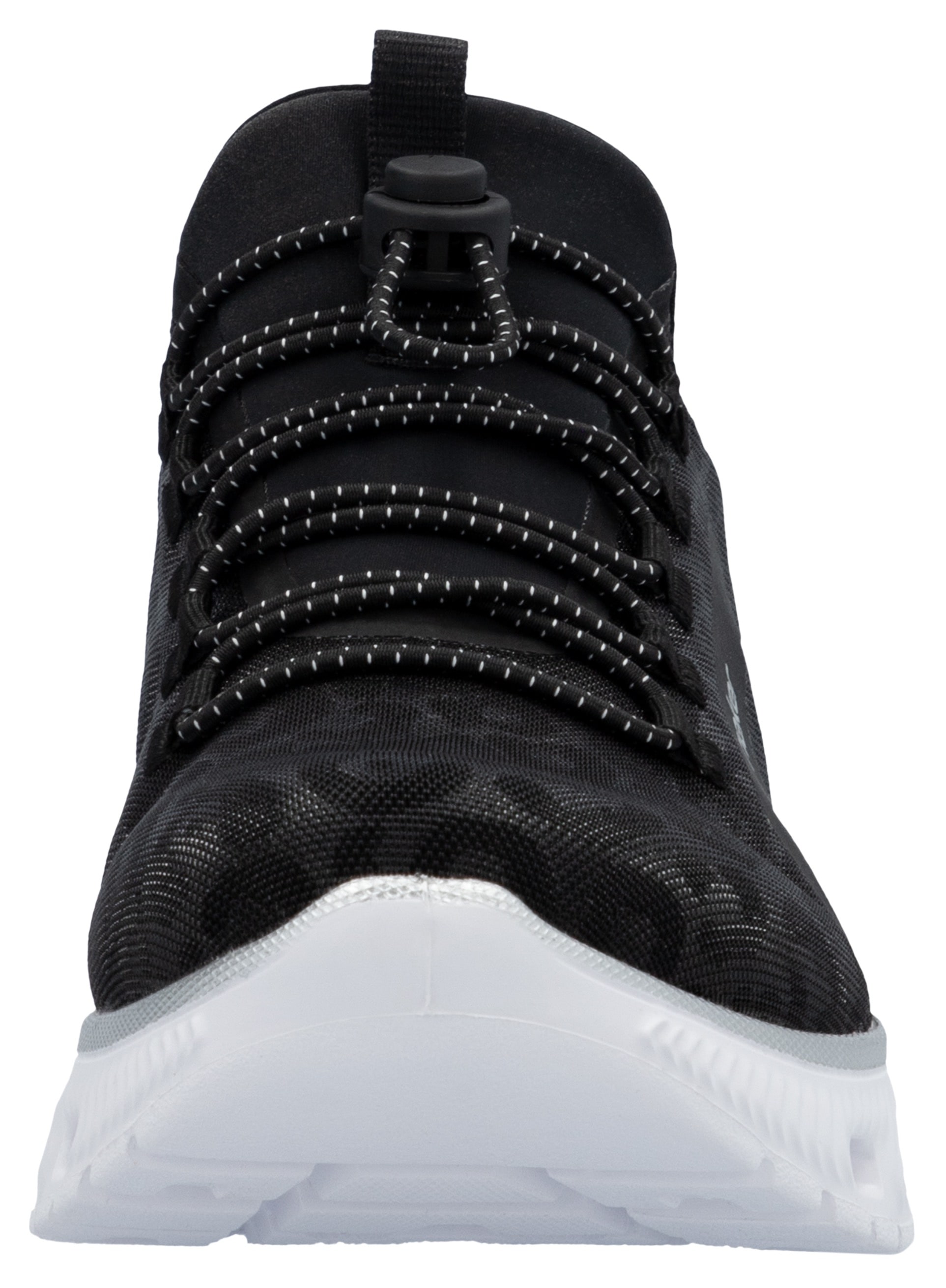 RIEKER Sport Slip-On Sneaker, Freizeitsneaker, Schlupfschuh in Leo-Optik, mit MemoSoft-Innensohle