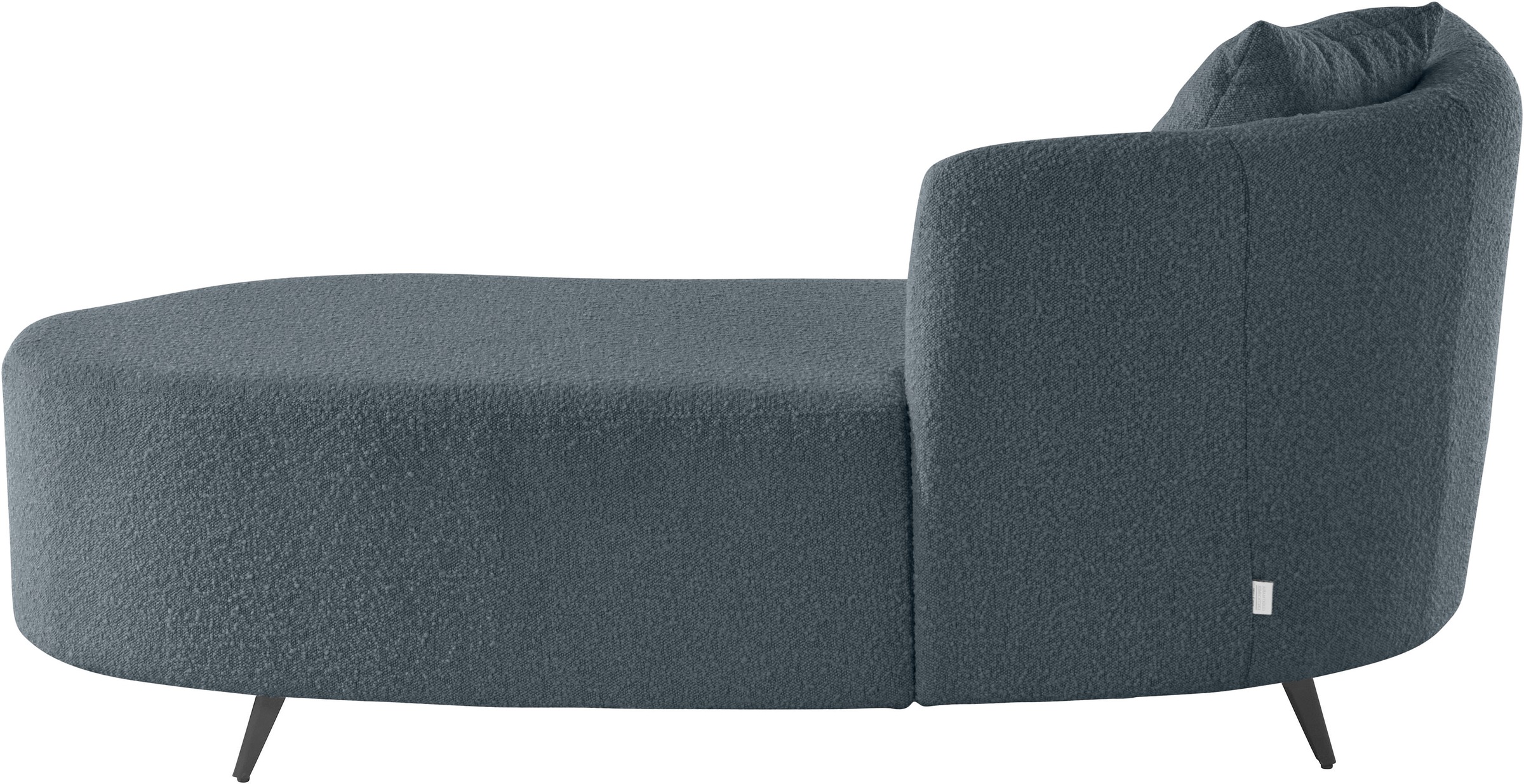 Recamiere HOME AFFAIRE "Hulby", blau (blaugrau), B:182cm H:82cm T:90cm, 95% Polyester, 5% Polyacryl, Sofas, Recamiere, wahlweise mit und ohne Hocker und Armlehne links oder rechts 8