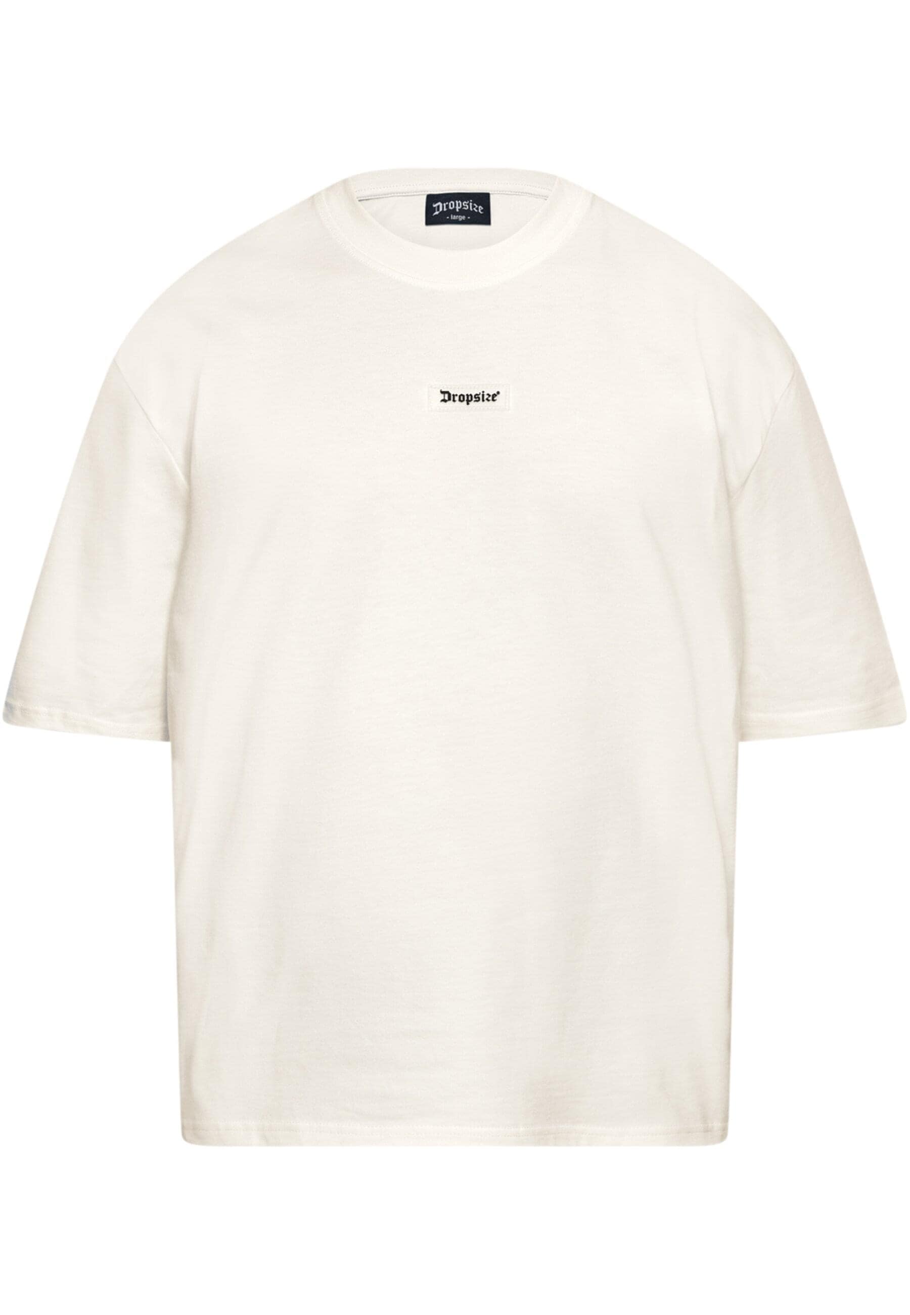Dropsize T-Shirt "Dropsize Herren Heavy Oversize Front Rubber Patch T-Shirt günstig online kaufen