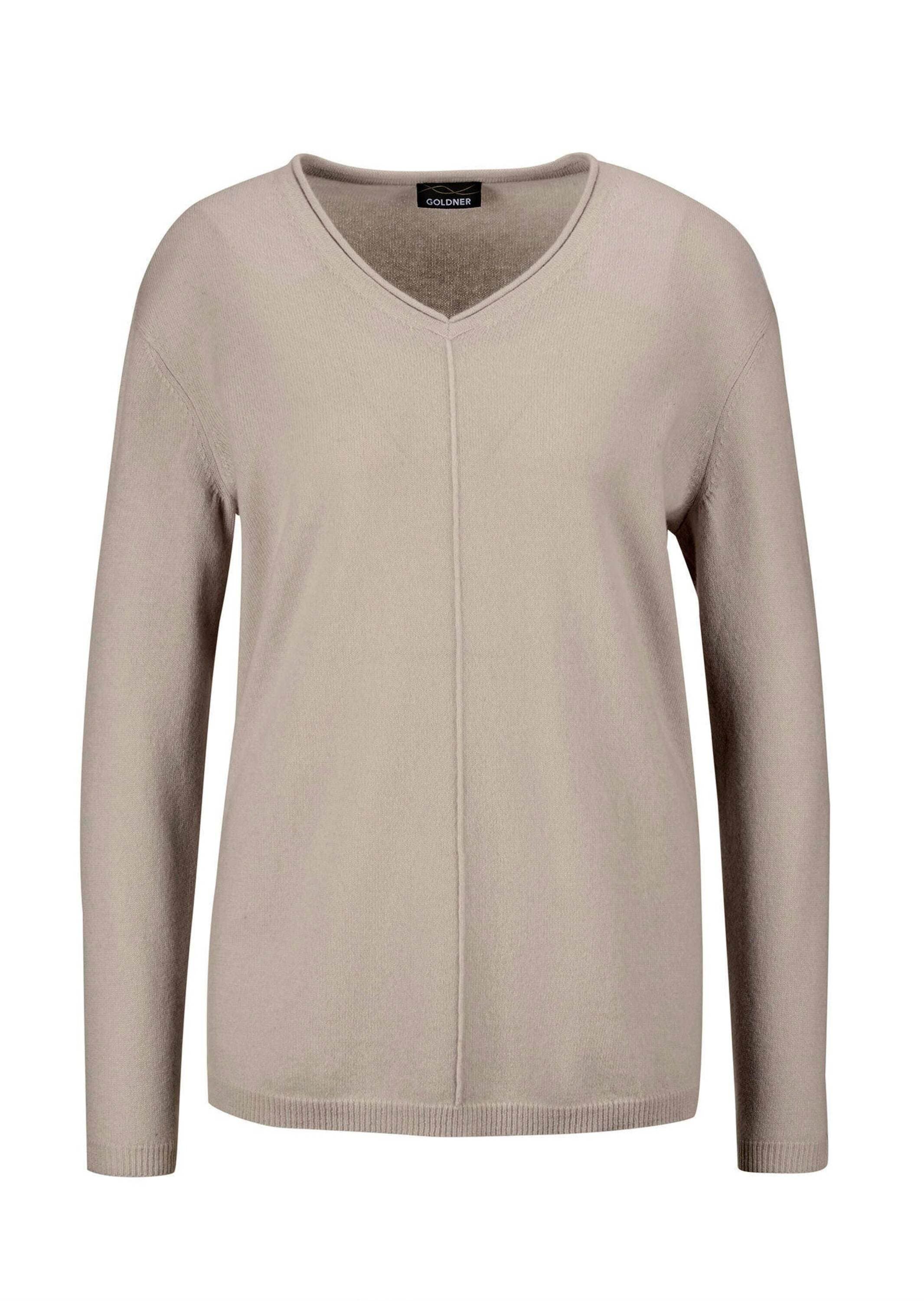 Goldner Basic V-Neck Sweater Petite Sand 20