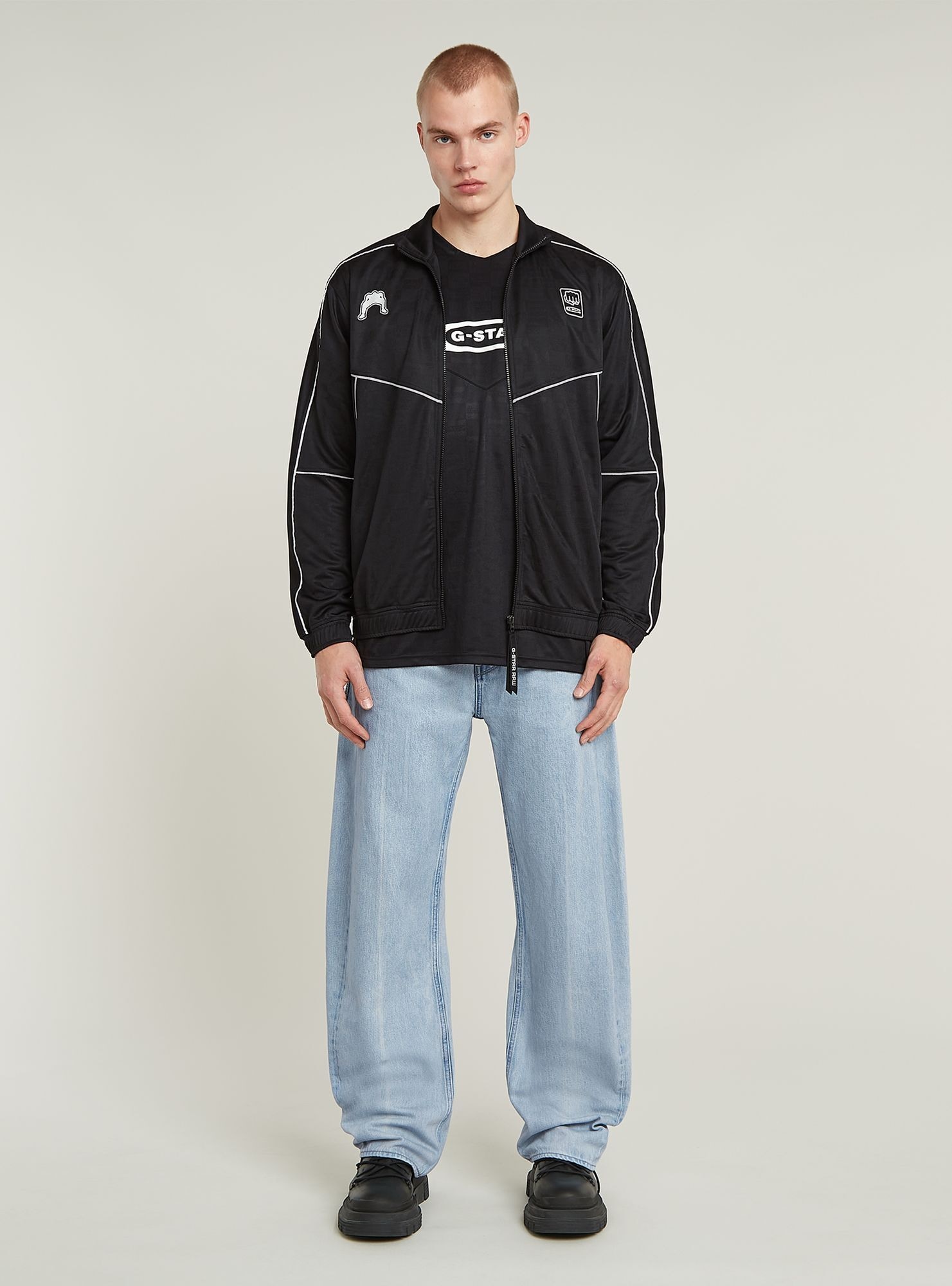 G-STAR T-Shirt »Football Track Top Zip Thru«