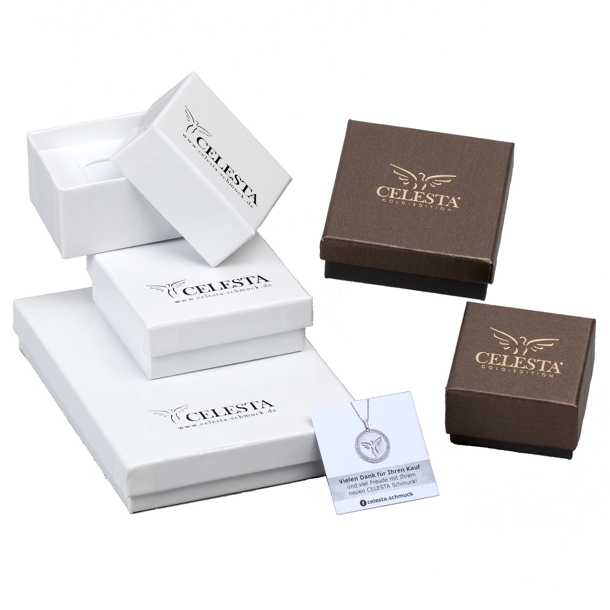 CELESTA Paar Creolen »925/- Sterling Silber rhodiniert glanz«