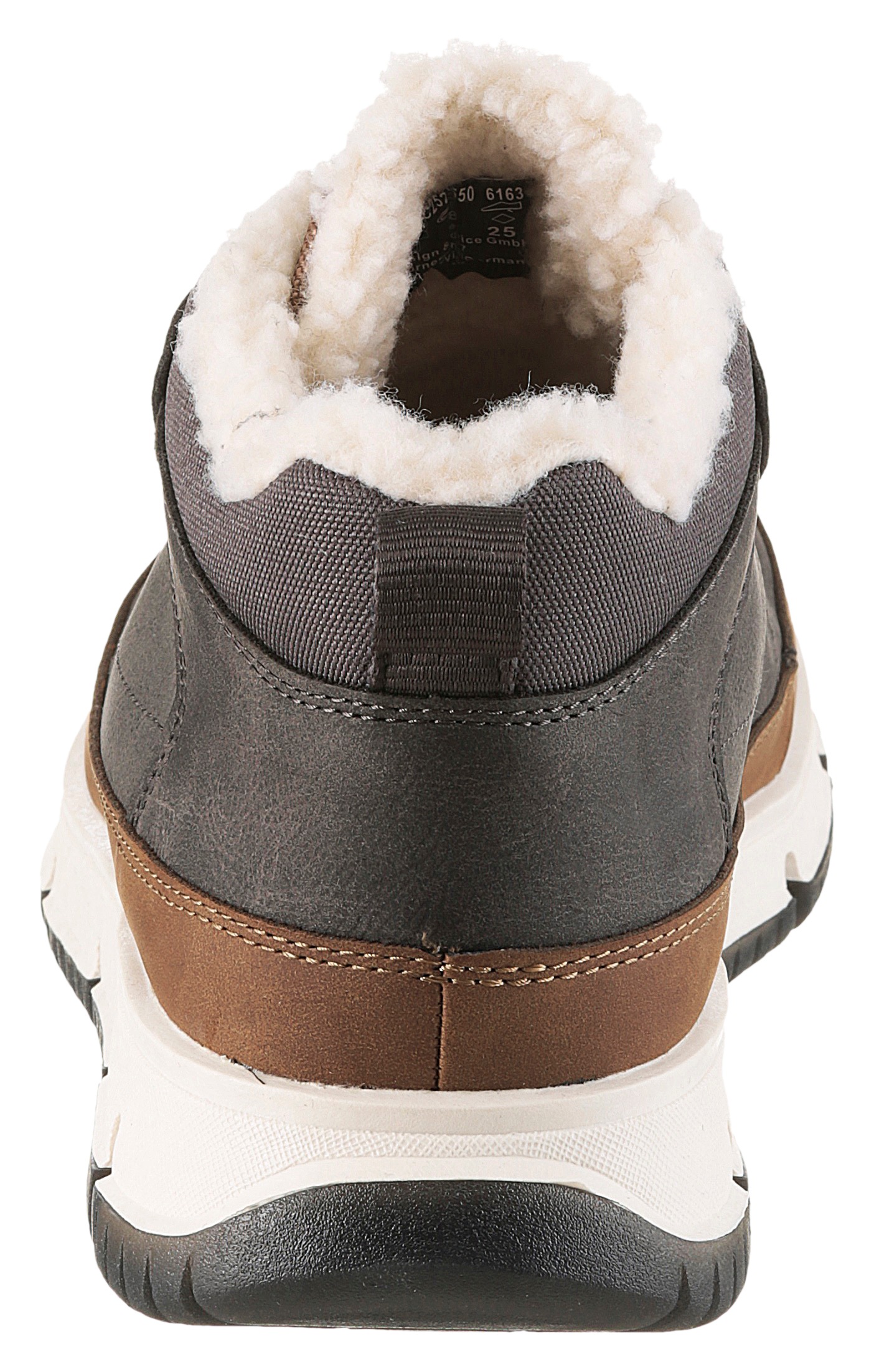 bugatti Sneaker, High Top Sneaker, Schnürboots mit modischer Profilsohle, Warmfutter