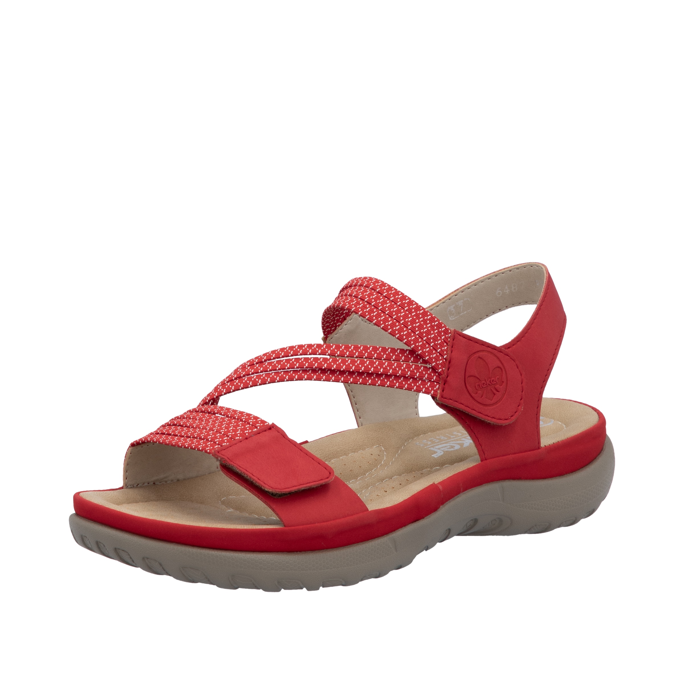 Rieker Riemchensandale  Sommerschuh, Sandalette, Keilabsatz, mit Gummizügen