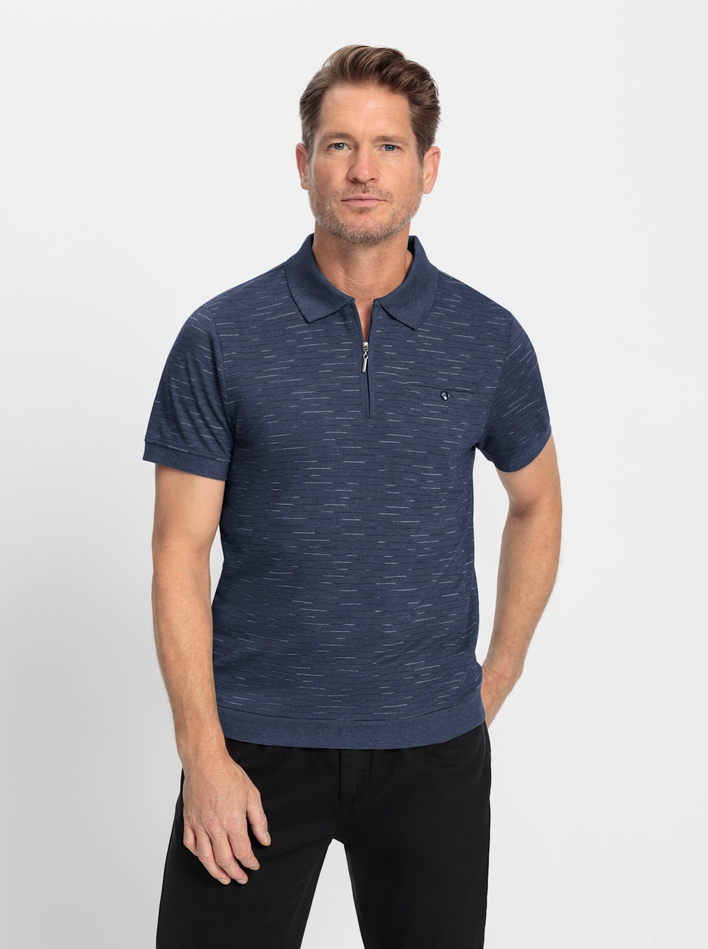 Marco Donati Poloshirt "Kurzarm-Poloshirt" 1 Stk. tlg. günstig online kaufen
