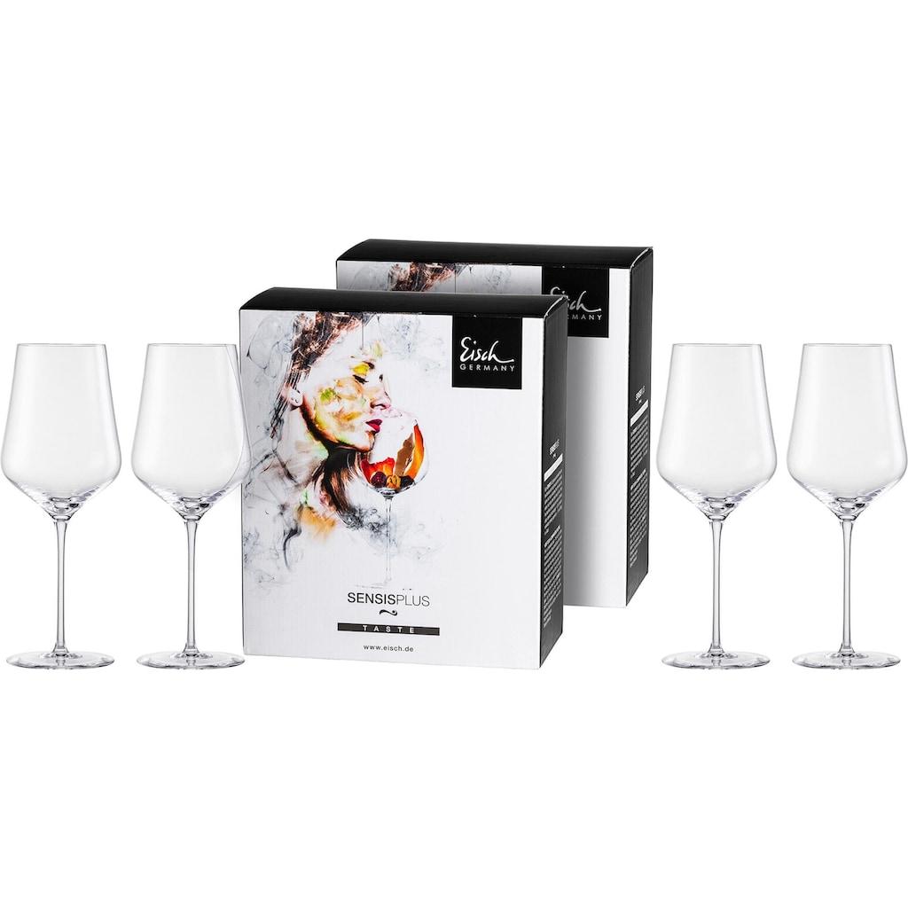 Eisch Rotweinglas »Sky SensisPlus«, (Set, 4 tlg.)