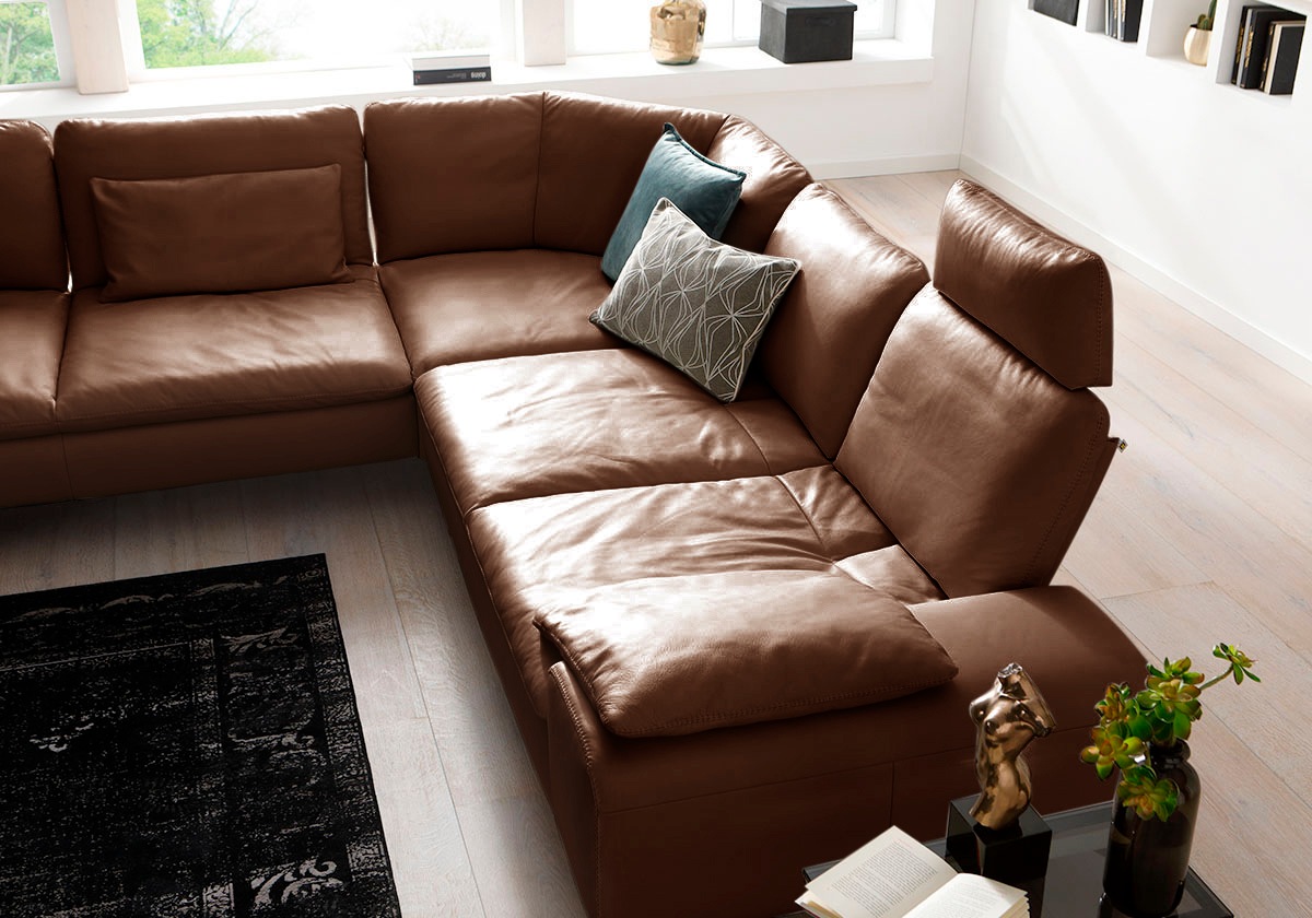W.SCHILLIG Ecksofa »valentinoo, Designsofa, elegant und bequem, L-Form«, (Set), mit Sitztiefenverstellung, Breite 318 cm