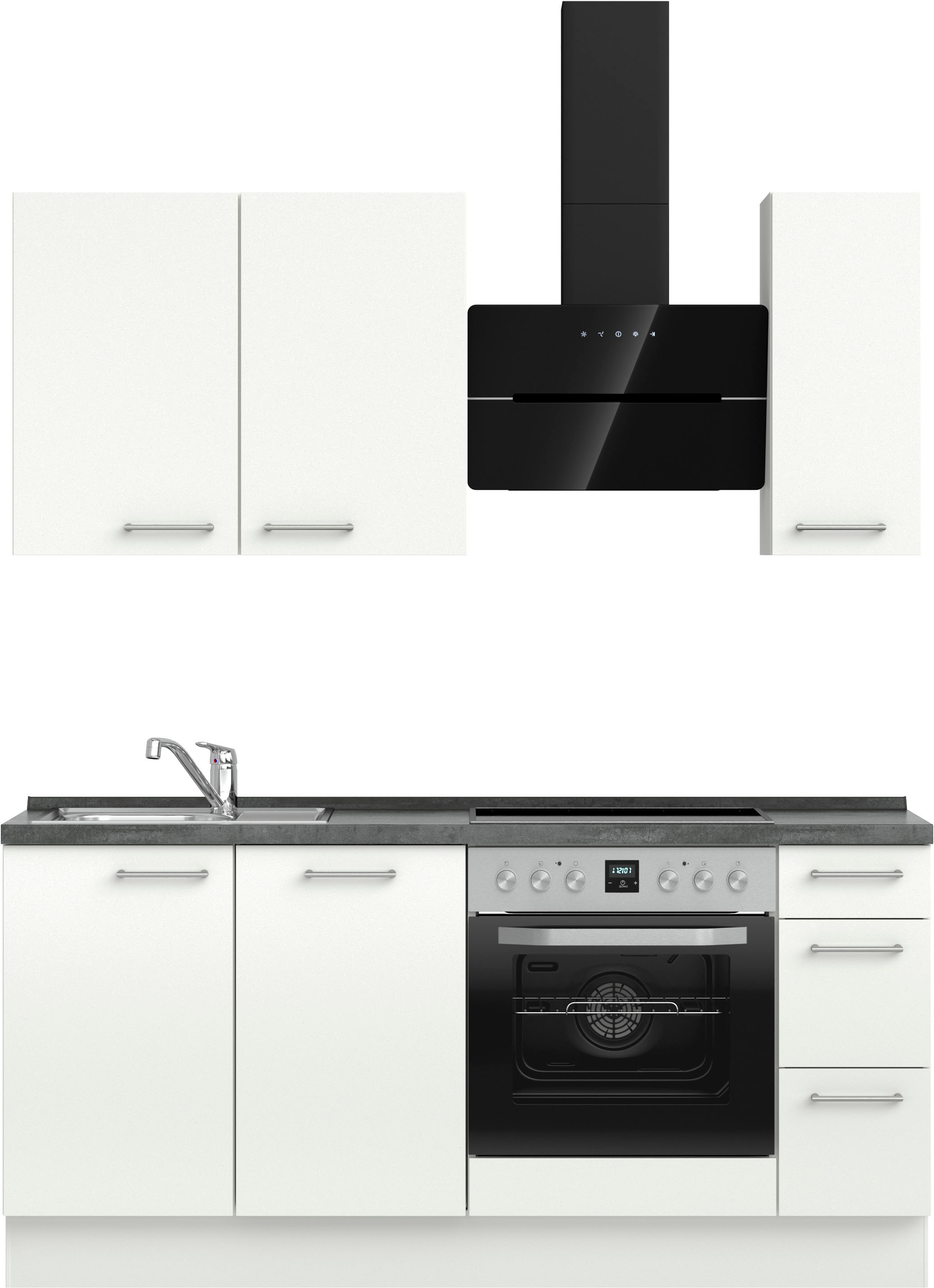 nobilia Küchenzeile ""Laser II", Ausrichtung wählbar, Breite 180 cm" vormon günstig online kaufen