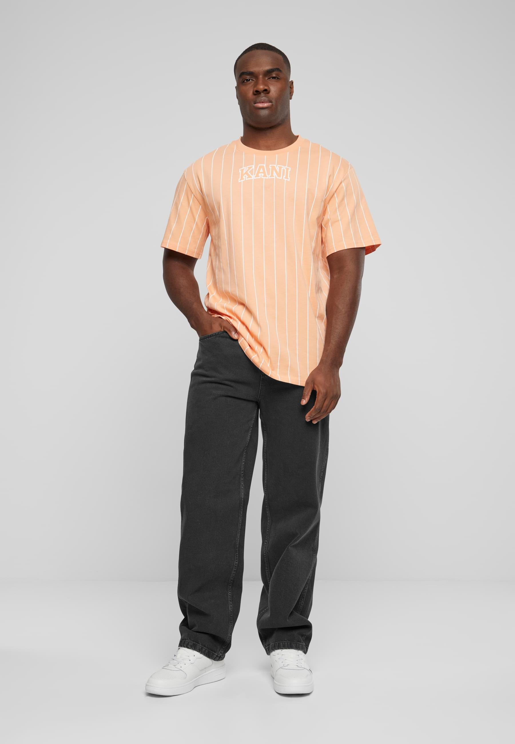 Karl Kani T-Shirt »Karl Kani Herren KM241-025-2 Karl Kani Small Serif Pinstripe Tee«, (1 tlg.)