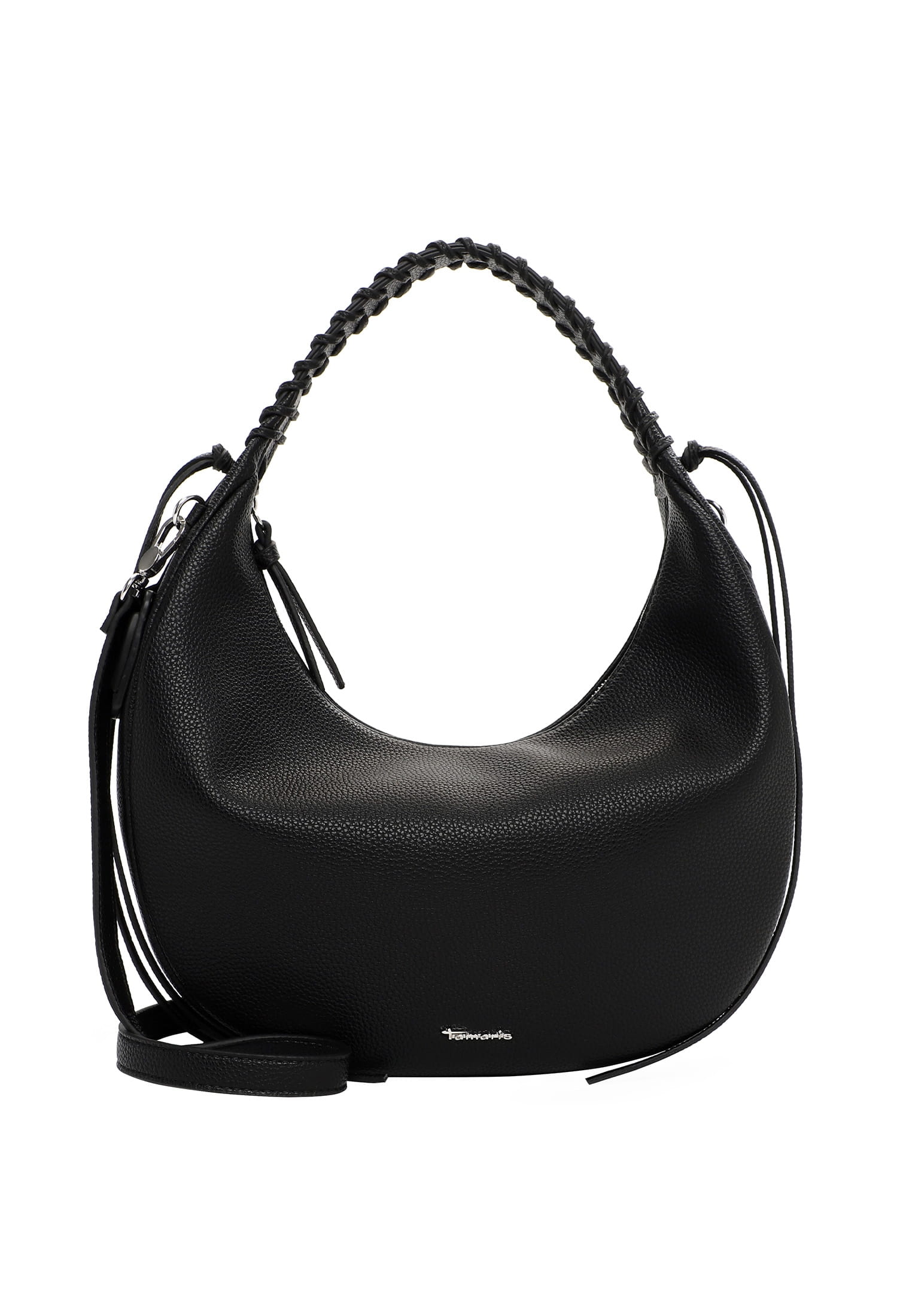Beuteltasche TAMARIS "Beutel TAS Kate", Damen, Gr. B/H/T: 32cm x 27cm x 11cm 0, schwarz (schwarz 100), Polyurethan, Taschen Beuteltasche