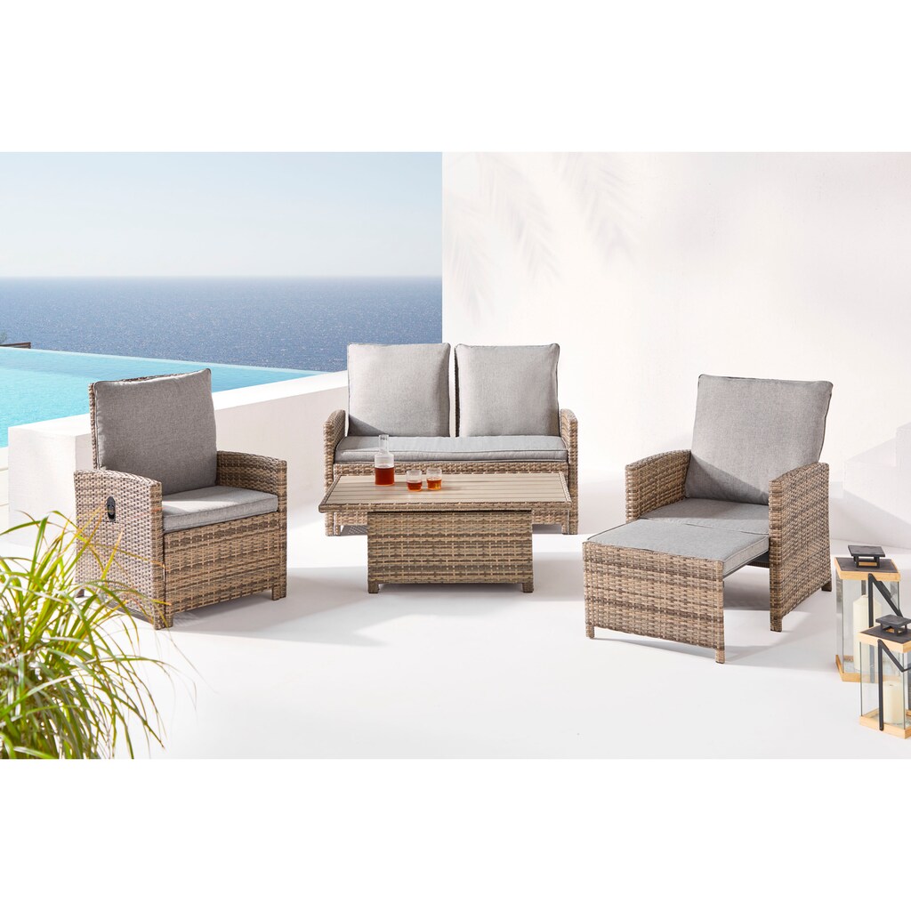 KONIFERA Gartenlounge-Set, (Set)