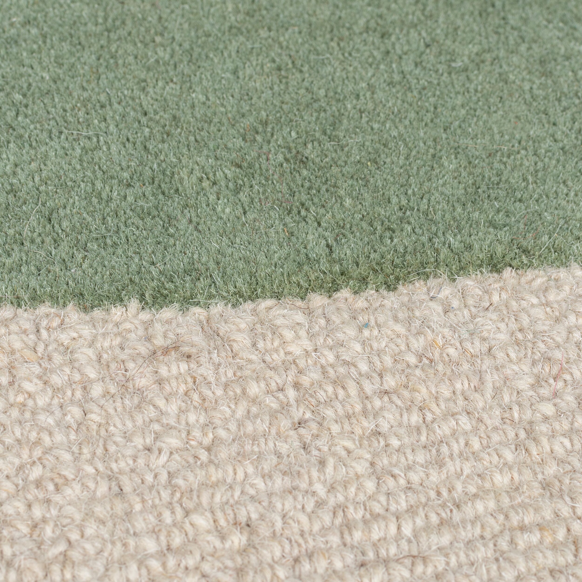 Wollteppich FLAIR RUGS "Glow, gemustert & modern", grün, B:160cm H:8mm L:230cm, Wolle, Teppiche, fußbodenheizungsgeeignet, mit Hoch-Tief-Effekt 2