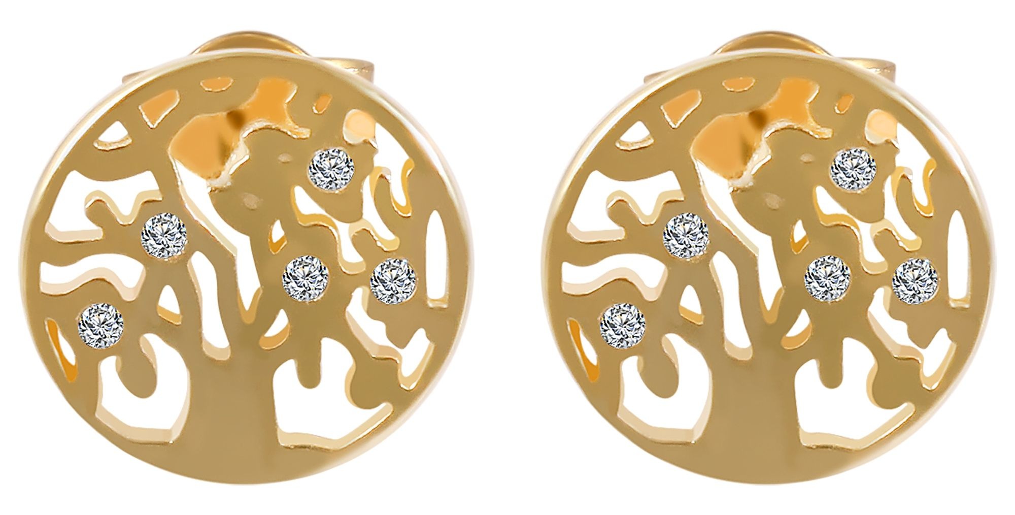 Adelia´s Paar Ohrhänger "Damen Ohrringe – Ohrstecker aus 333 Gold mit Zirko günstig online kaufen