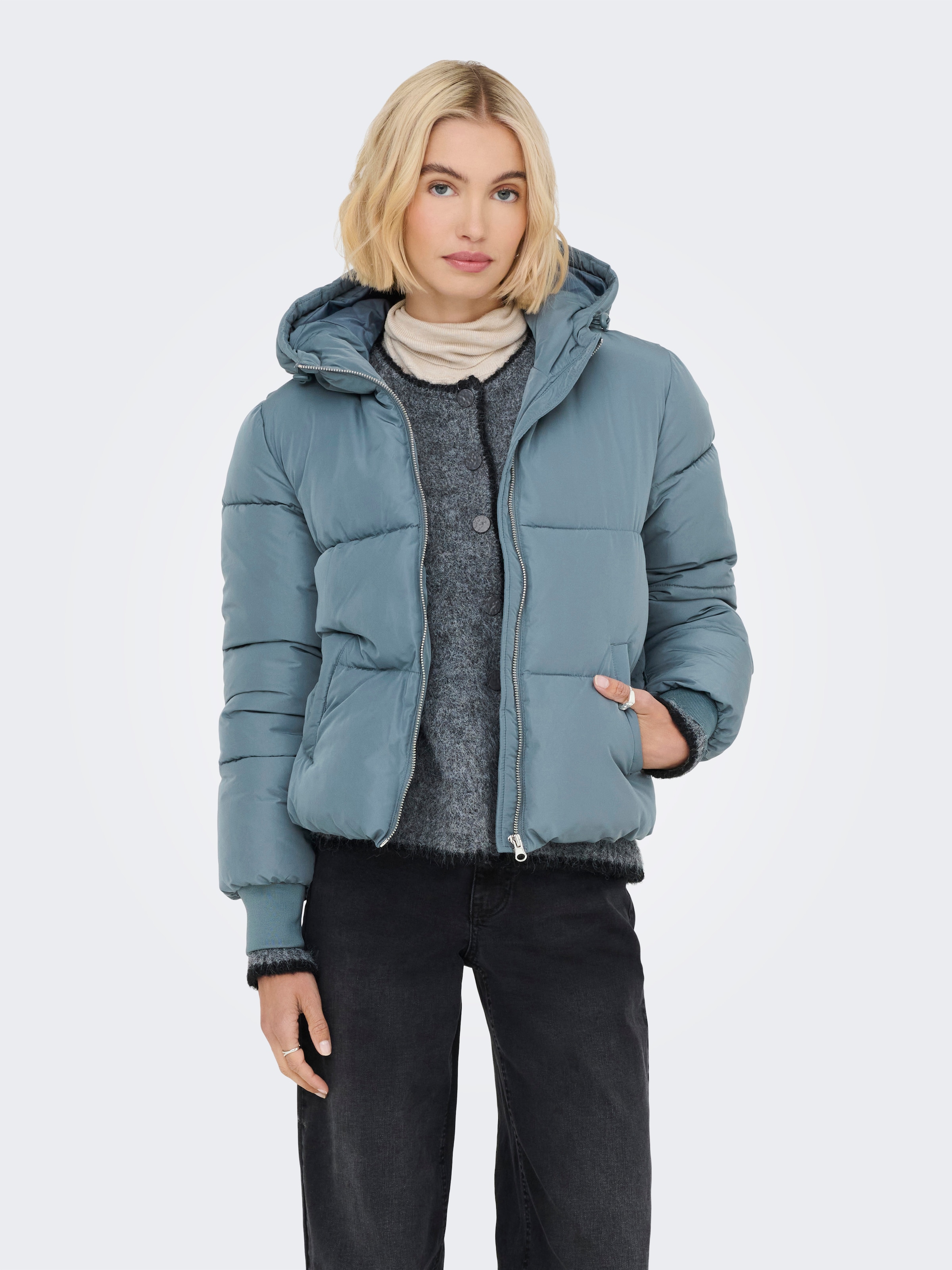 JDY Steppjacke "JDYNEWERICA LIFE SHORT HOOD JKT OTW NOOS", mit Kapuze günstig online kaufen