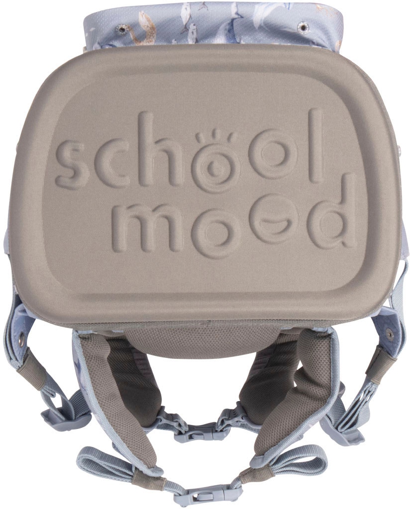 SCHOOL-MOOD® Schulranzen »Rebel Air+, Nordic Collection, Aqua«, retroreflektierende Flächen, aus recyceltem Material