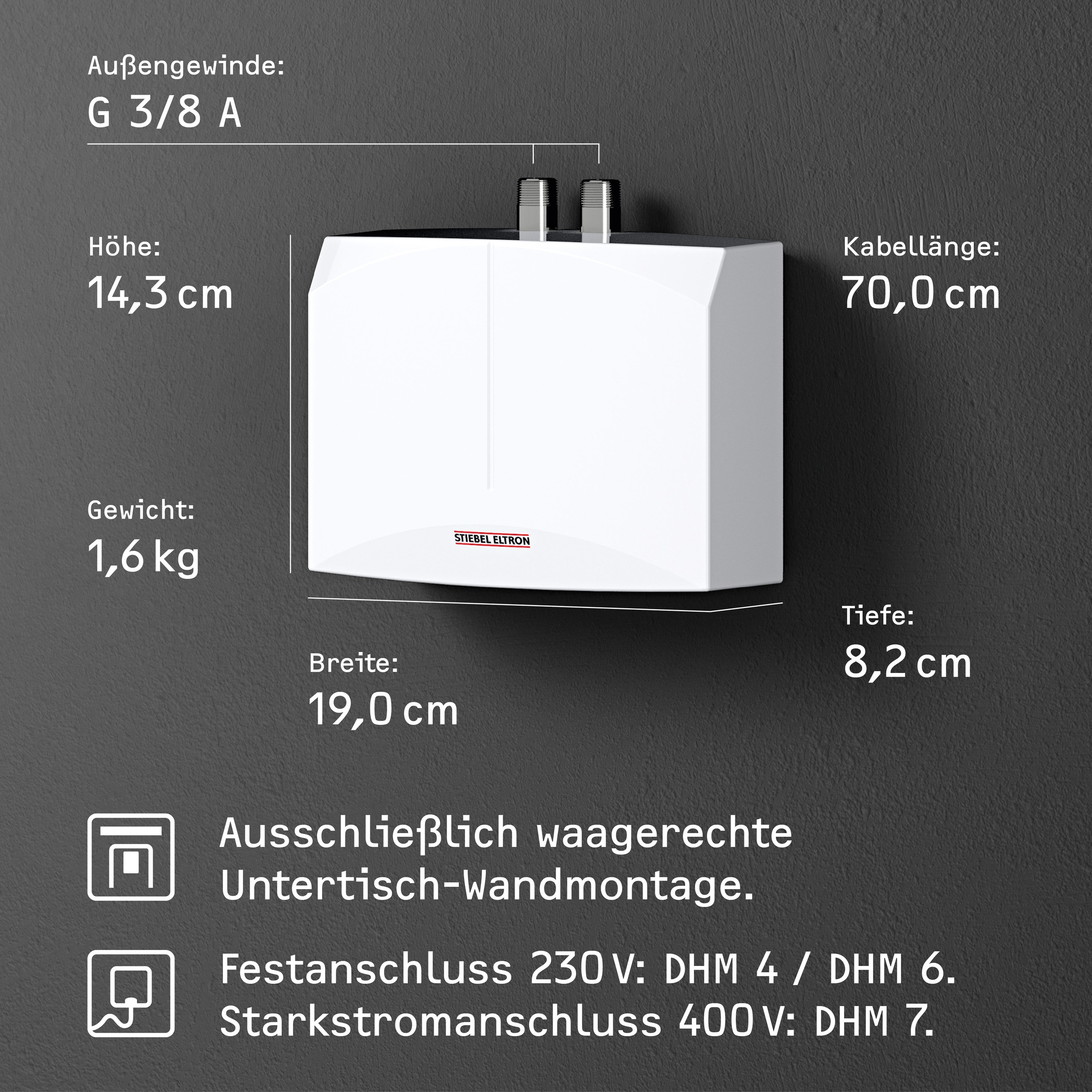 STIEBEL ELTRON Klein-Durchlauferhitzer "DHM 7 für Handwaschbecken, 6,5 kW, günstig online kaufen