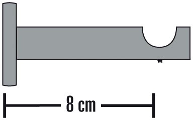 SCHÖNER WOHNEN-Kollektion Wandträger »Träger offen für Ø 20 mm«, (1 St.), Serie Einzelprogramm Leon Ø 20 mm