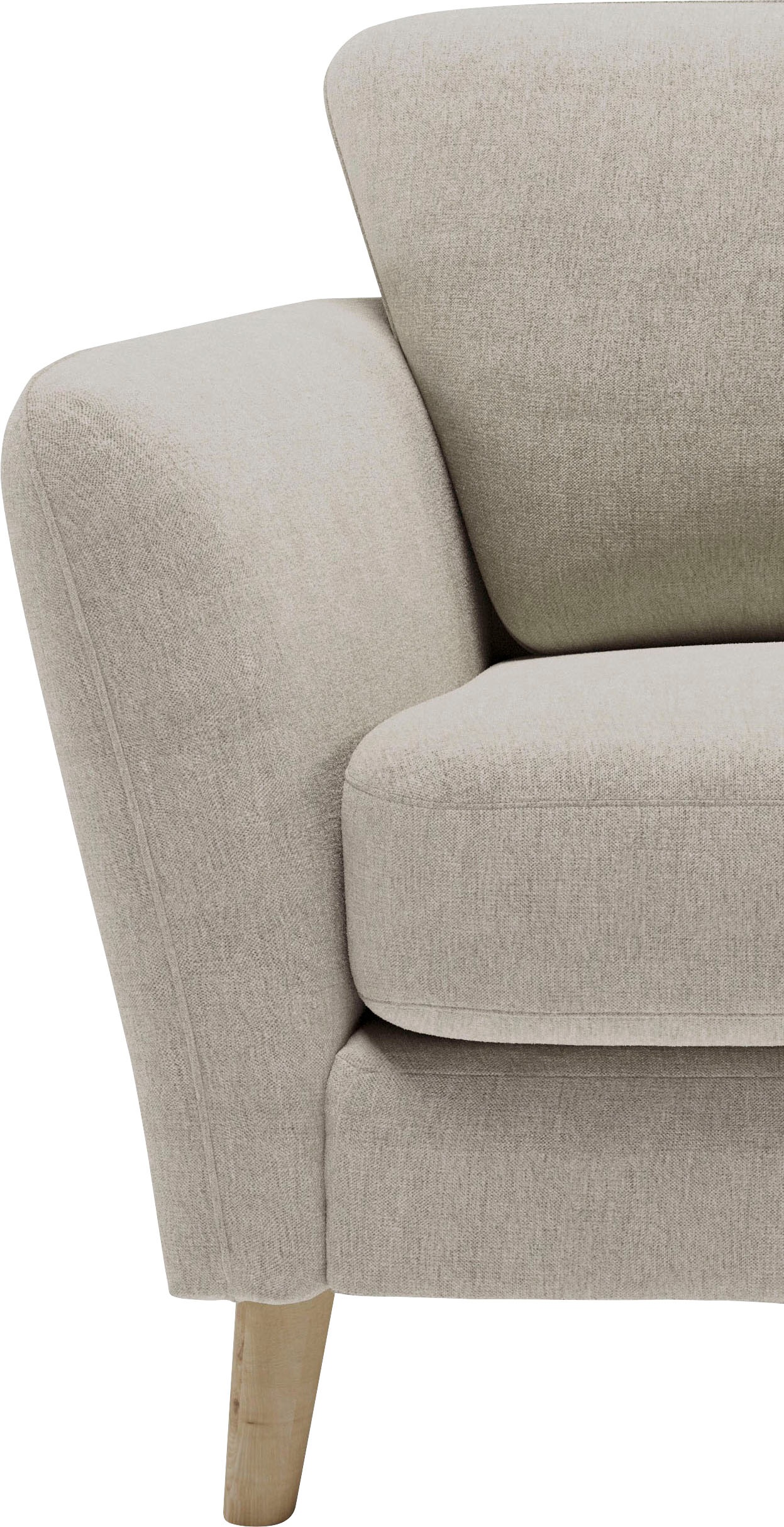 Home affaire Ecksofa »MARSEILLE (242/152cm),L-Form, Rec. rechts/links«, Massivholzbeine aus Eiche, in verschieden Bezügen und Farbvarianten