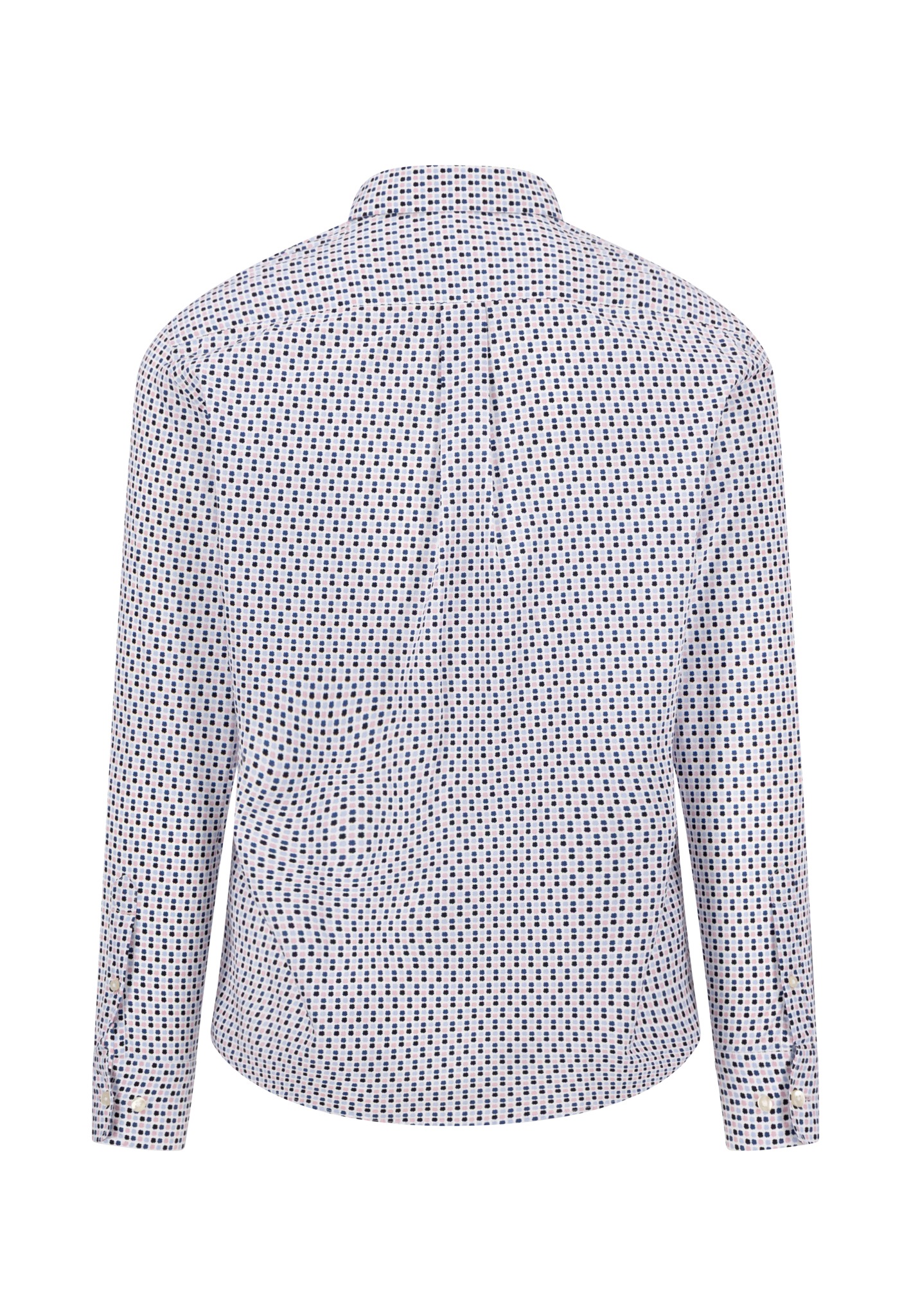 Thumbnail - FYNCH-HATTON Langarmhemd normale Passform, aus reiner Baumwolle, mit Minimalmuster