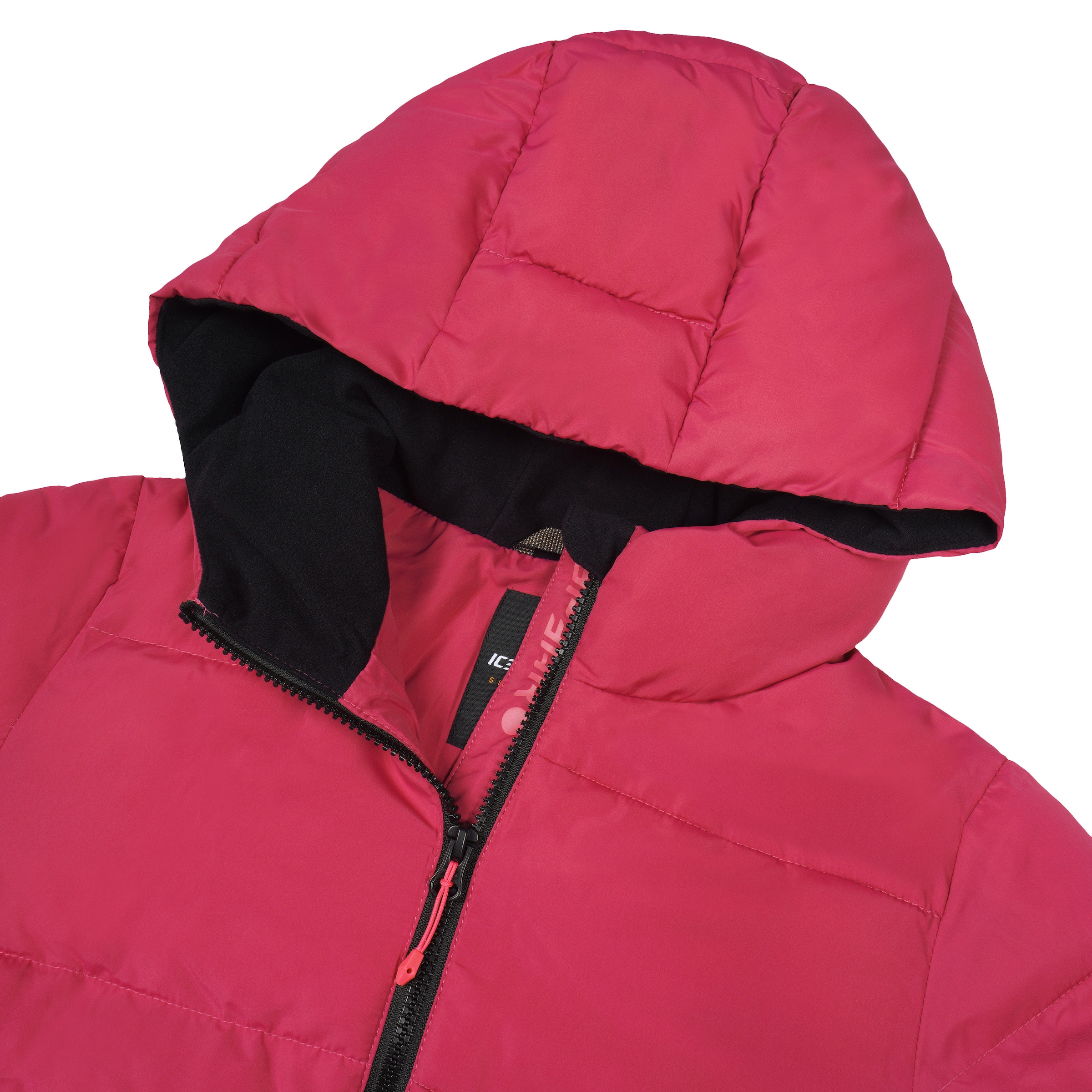 Icepeak Steppjacke »KARNAK JR - für Kinder«, mit Kapuze, mit dezenten Logoschriftzügen am Rumpfabschluss und Verschluss