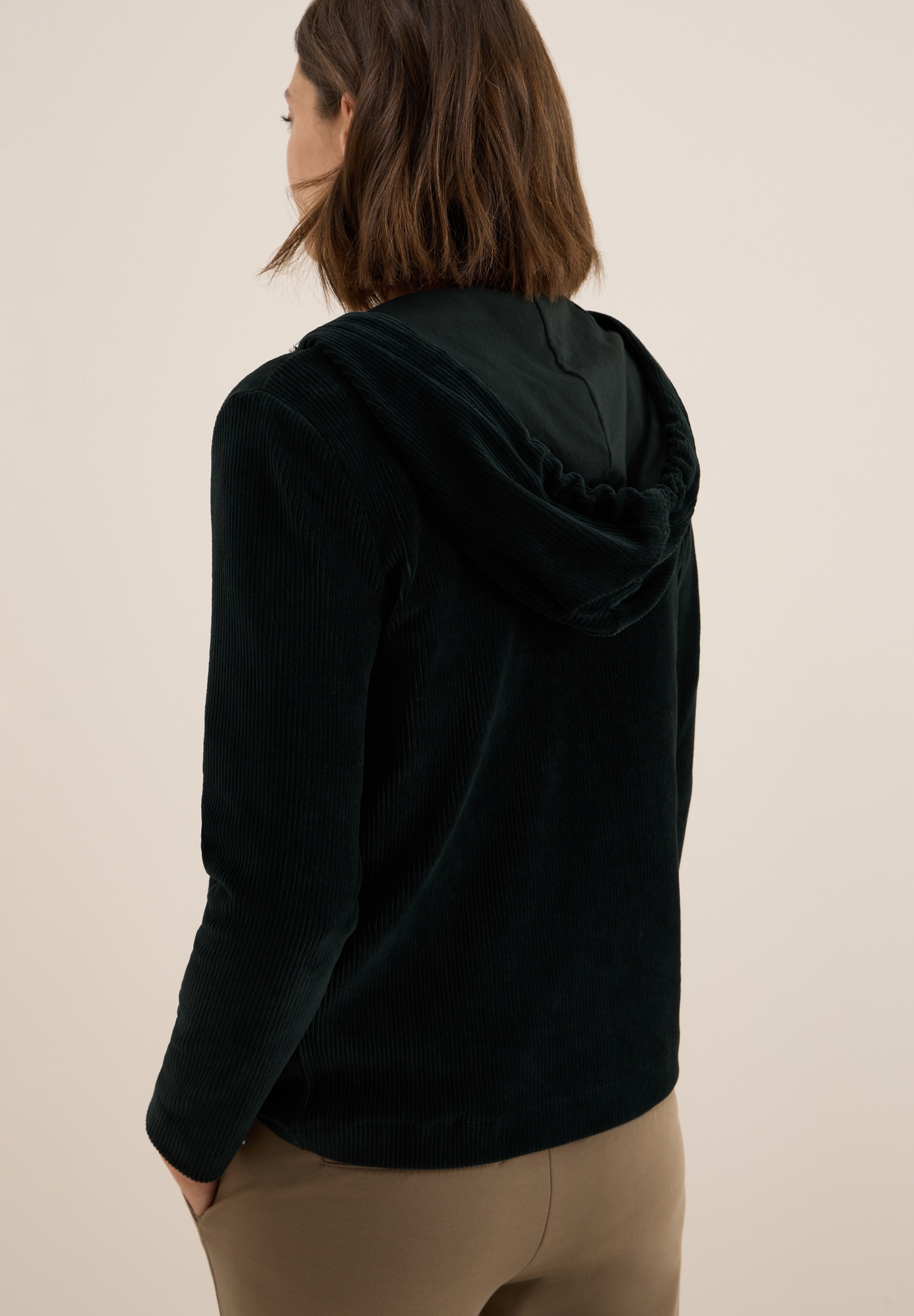 Cecil Cardigan, Cord mit Kapuze