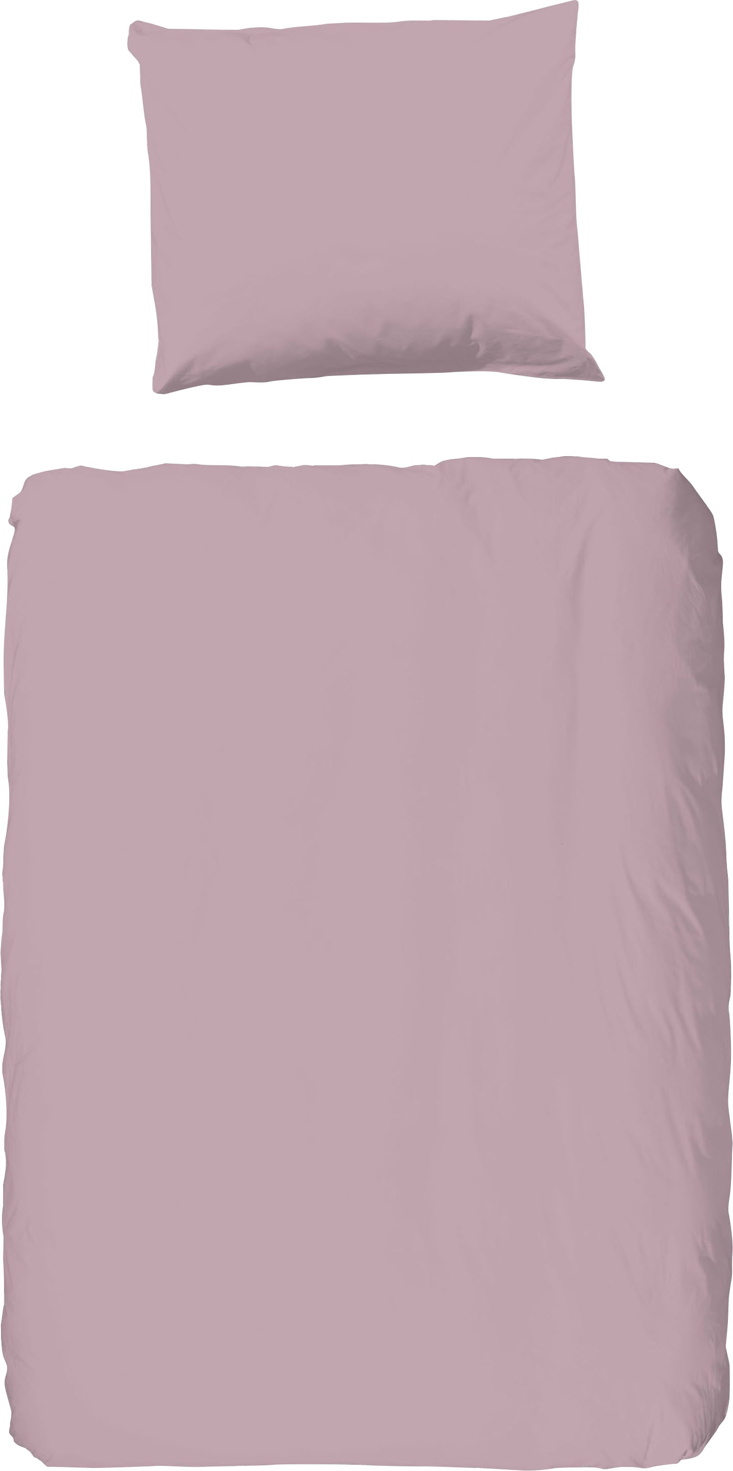 Bettwäsche GOOD MORNING, rosa, Renforcé, Obermaterial: 100% Baumwolle, Bettwäsche, "Good Morning Uni", 100% Baumwolle, Renforcé, 135x200, Unifarben,