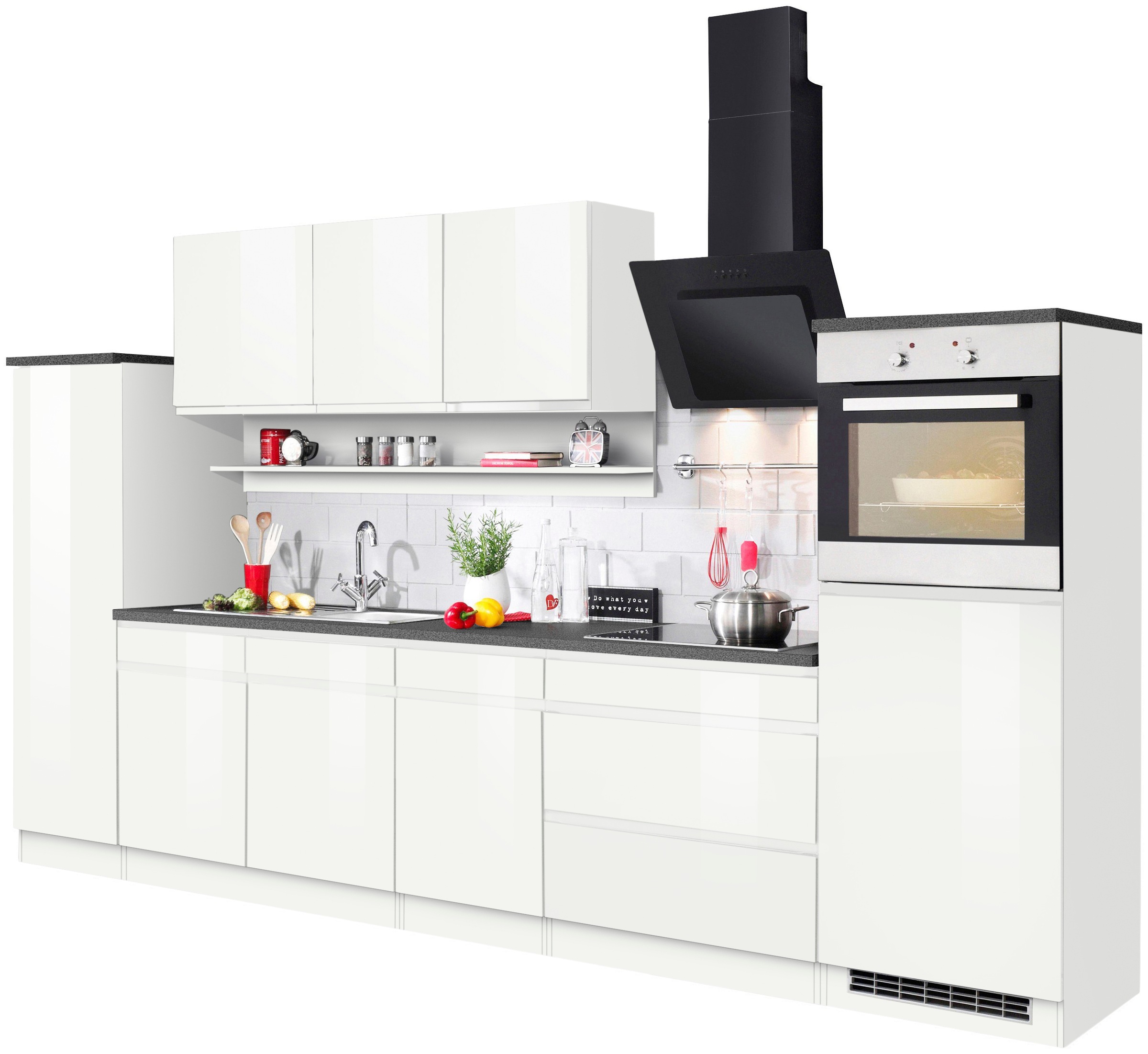 KOCHSTATION Küchenzeile "KS-Virginia" Breite 290 cm, wahlweise mit Induktio günstig online kaufen