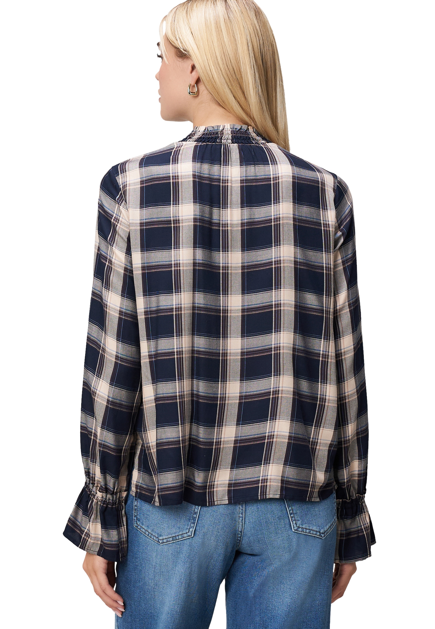 Zero Klassische Bluse »zero Damen Bluse mit Rüschen«