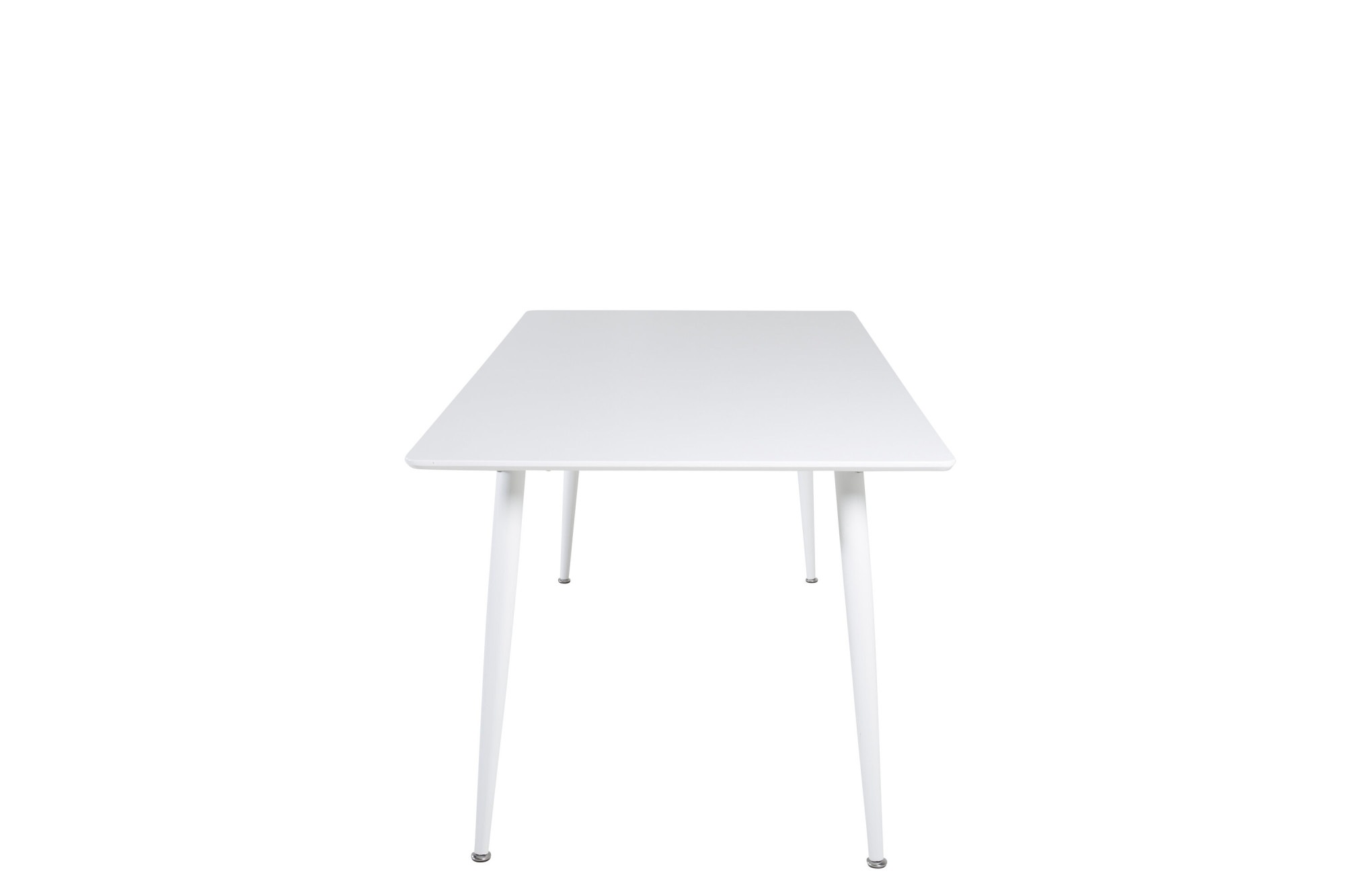 Venture Home Esstisch »Polar, rechteckiger Esstisch in hellem Weiß, 180 × 90 cm« Esszimmertisch, MDF, Metallbeine, rechteckig, hell, skandinavisch