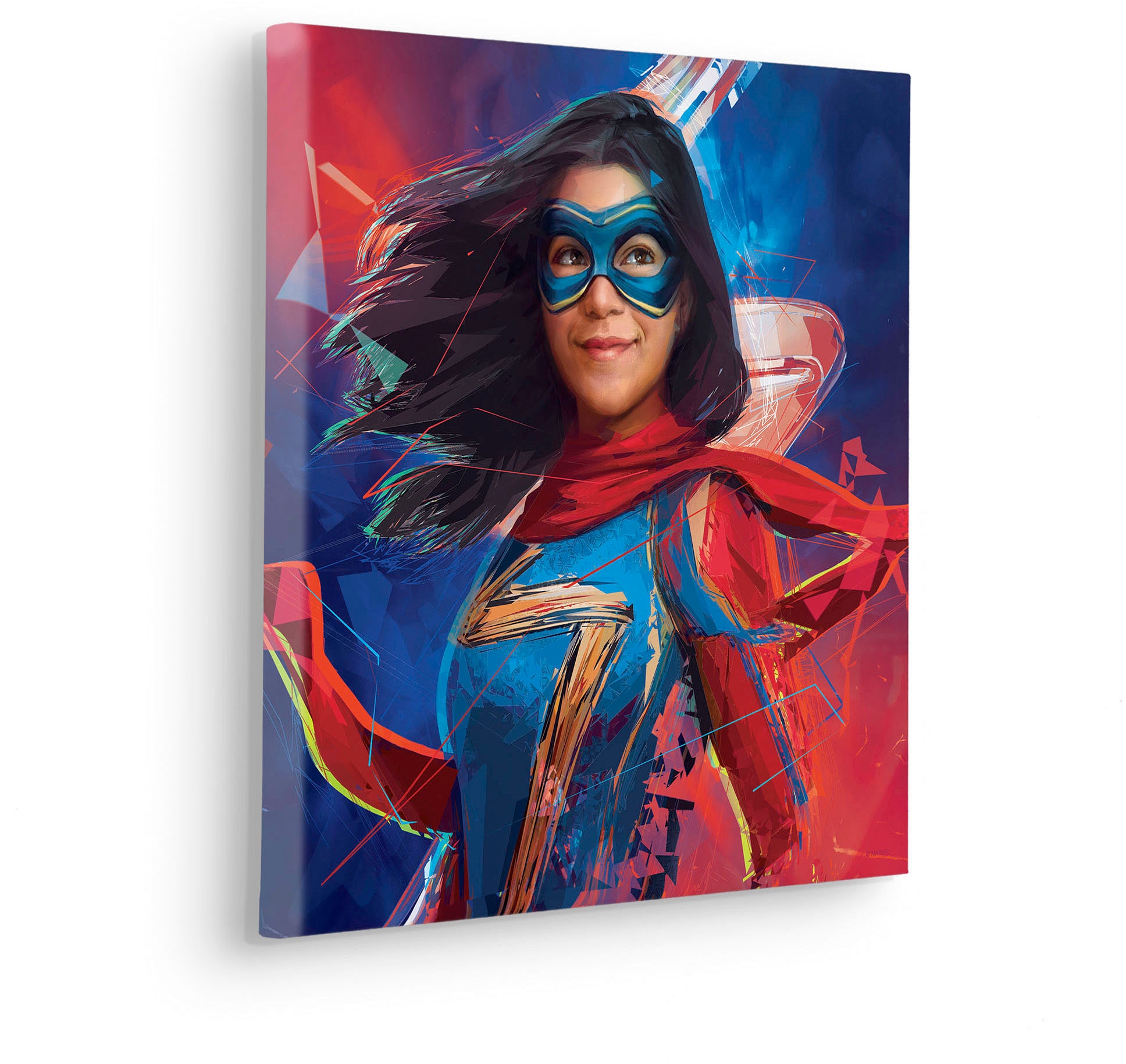 Komar Leinwandbild »Keilrahmenbild - Miss Marvel - Größe 40 x 40 cm«, Disney, (1 St., 40 x 40 cm (Breite x Höhe)