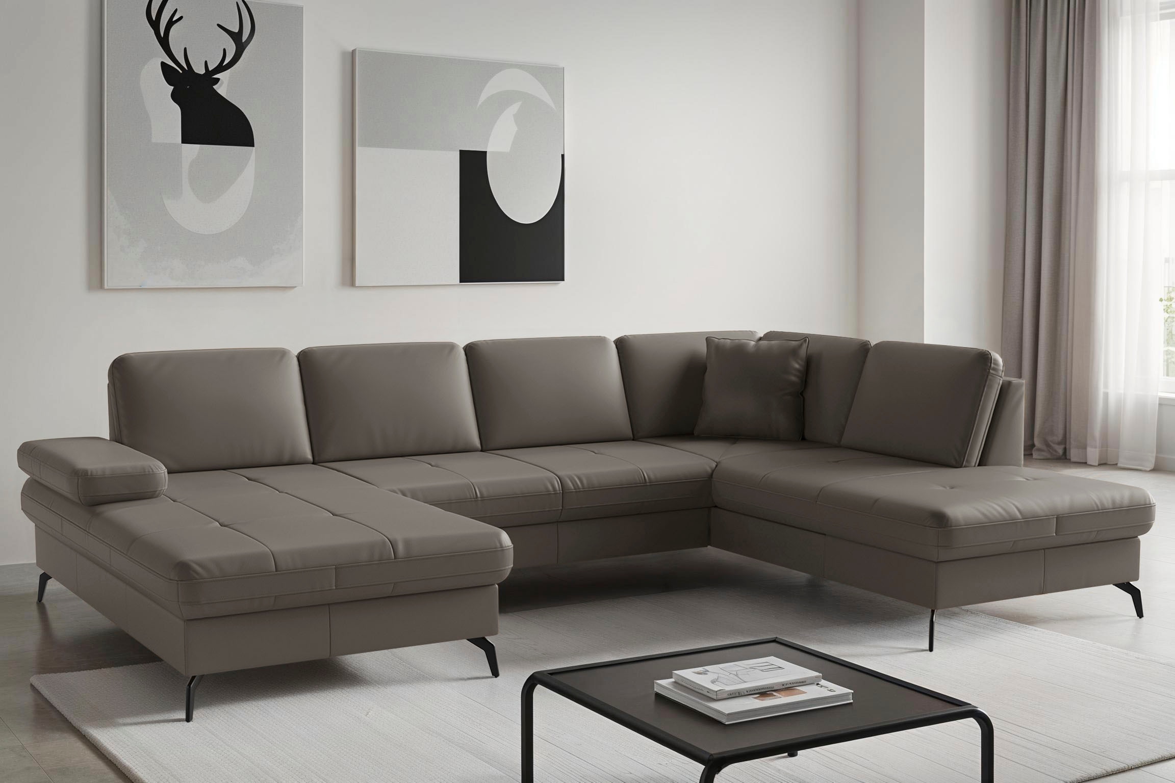 sit&more Wohnlandschaft "Morris Jubi, Breite 300 cm" mit Armteilfunktion, optional mit Schlaffunktion