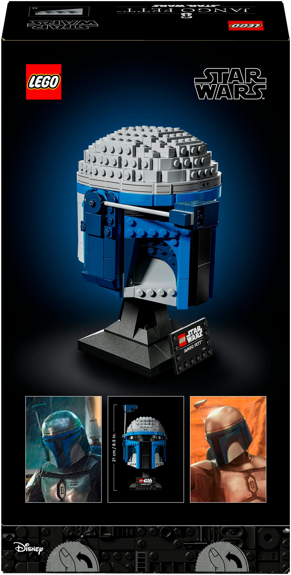 LEGO® Konstruktionsspielsteine »Jango Fett Helm (75408), LEGO Star Wars ™«, (616 St.), Made in Europe