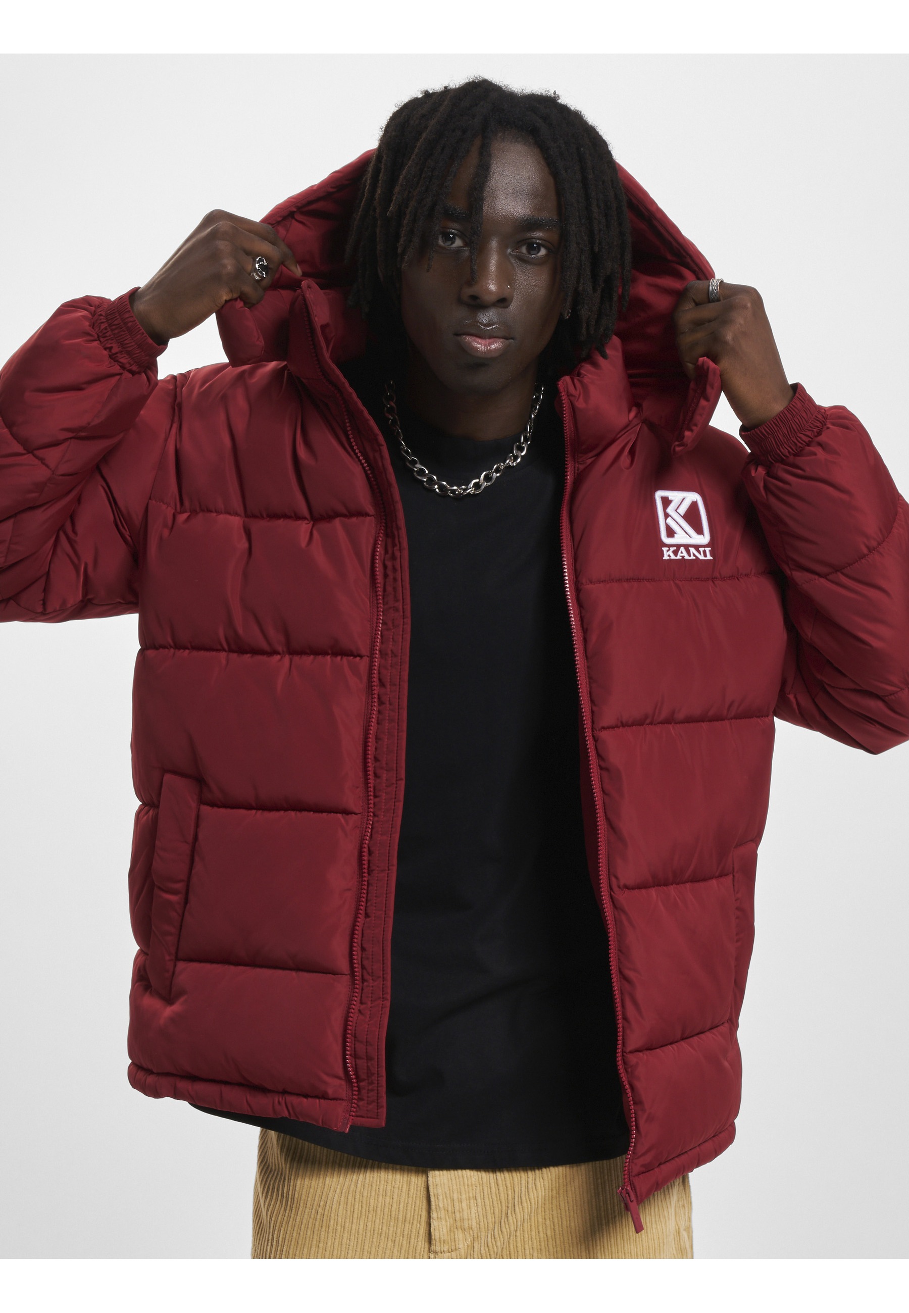 Karl Kani Winterjacke »Karl Kani Herren KM233-059-2 KK OG Hooded Puffer Jacket« 1 Stk. tlg. mit Kapuze