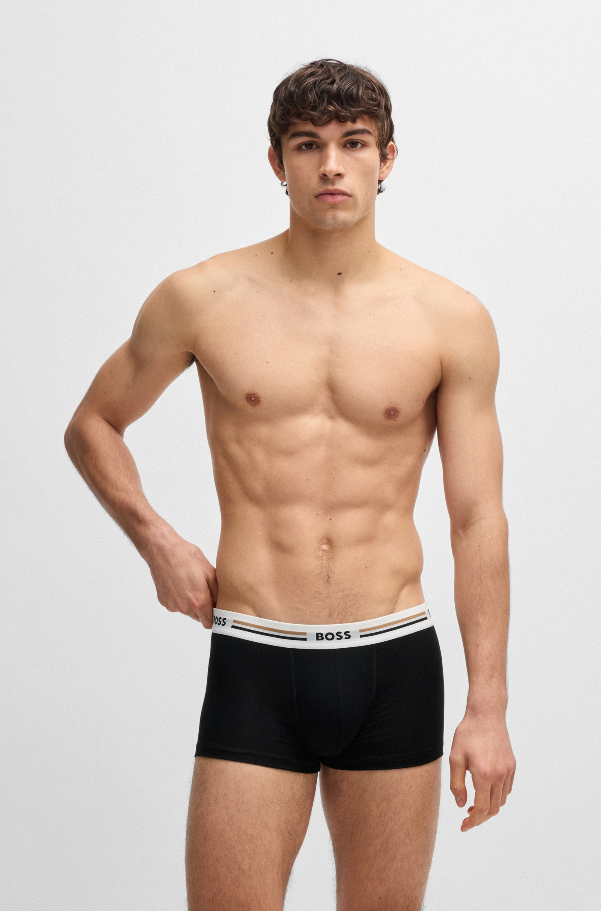 BOSS Trunk »3P Reviv«, (3 St.), mit engem Bein