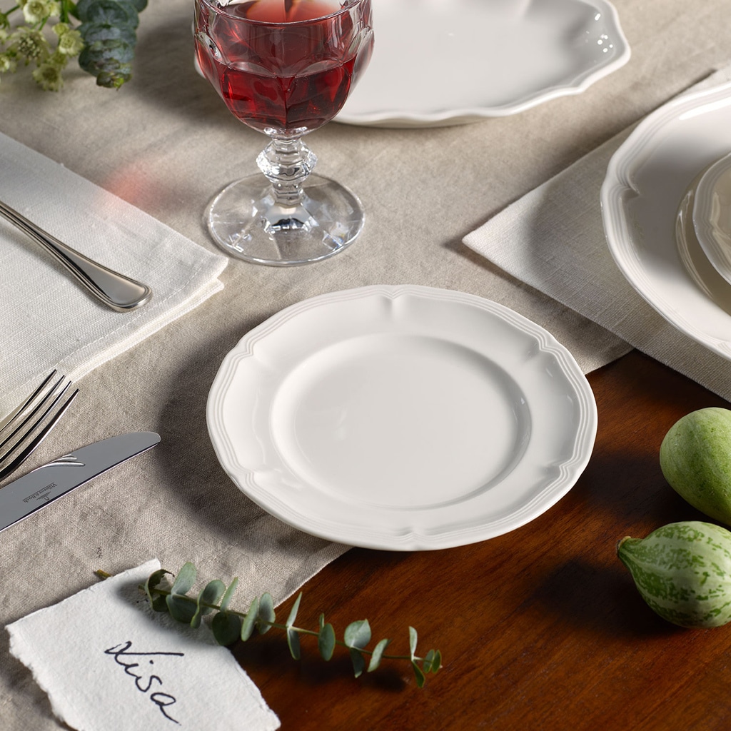 Villeroy & Boch Brotteller »Brotteller Manoir ø 17,4 cm 6er Set weiß«