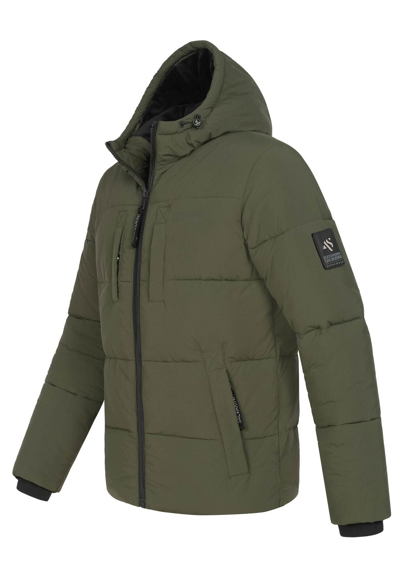 Alessandro Salvarini Winterjacke »ASKelvin«, innen komplett mit warmem Teddyfell