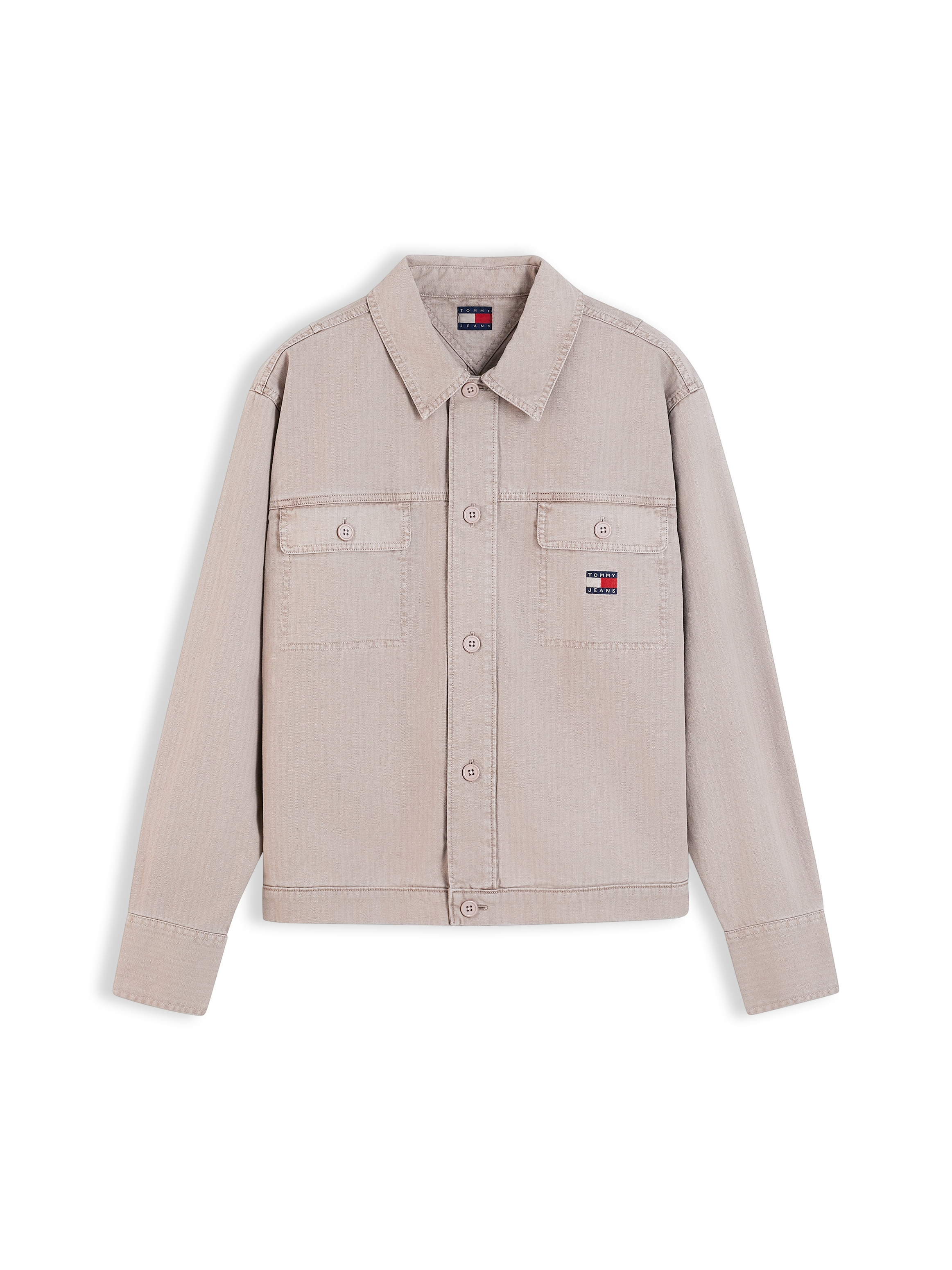 Tommy Jeans Hemdjacke »ESSENTIAL OVERSHIRT« ohne Kapuze Regular fit mit Brusttaschen