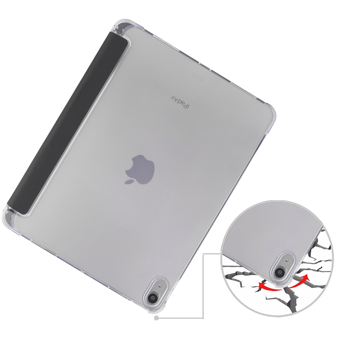 PEDEA Tablet-Hülle »Folio Trifold für Apple iPad Air 13 (M2 2024)«, Backcover, Schutzhülle, Tabletschutzhülle, Case, Schutzcase, stoßfest