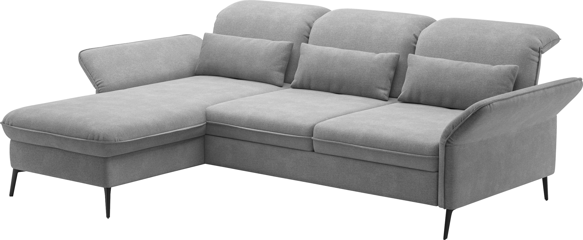 sit&more Ecksofa »Emely«, mit Sitztiefenverstellung optional mit Bettfunktion und Bettkasten