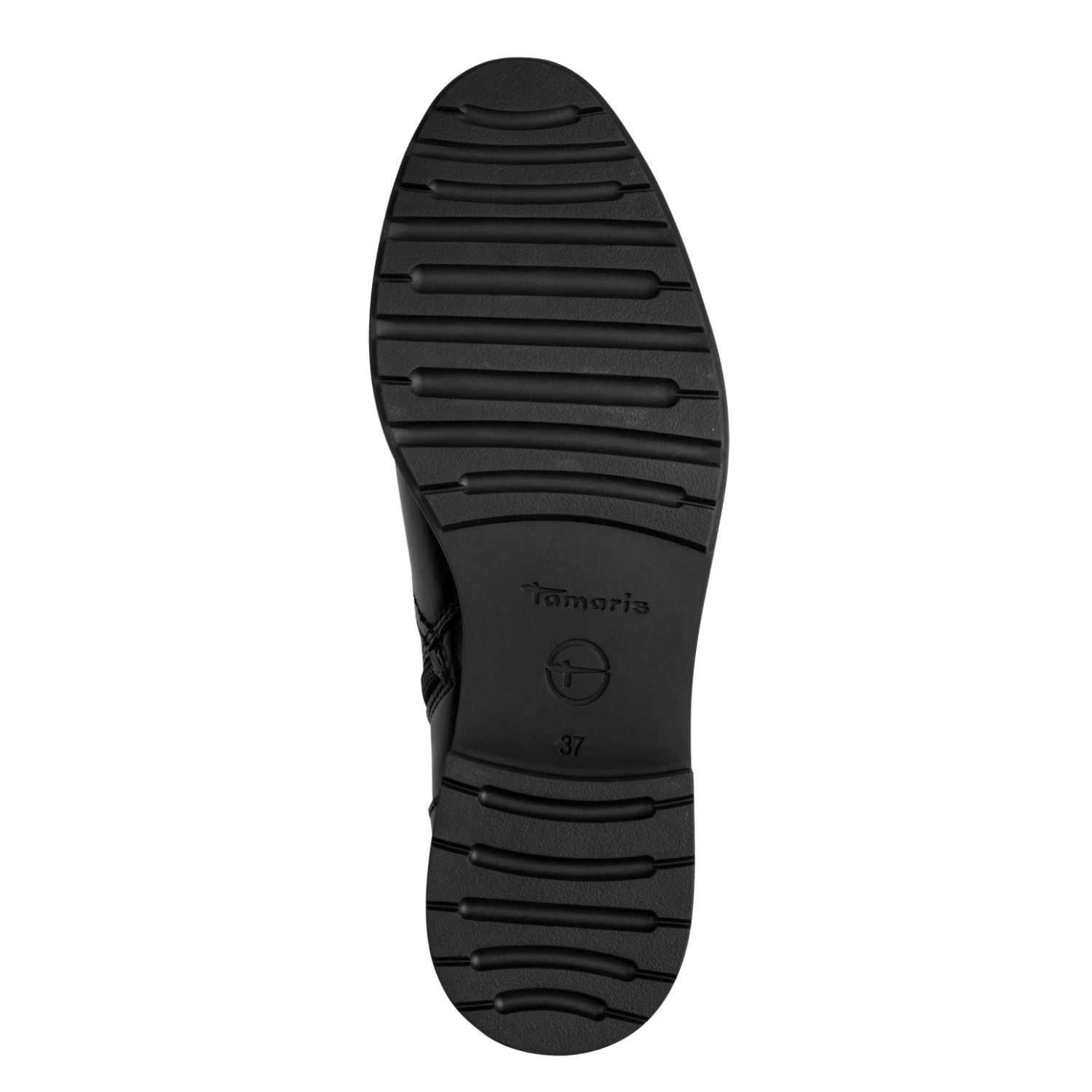 Tamaris Stiefel  Blockabsatz, Langschaftstiefel mit schicker Logoprägung