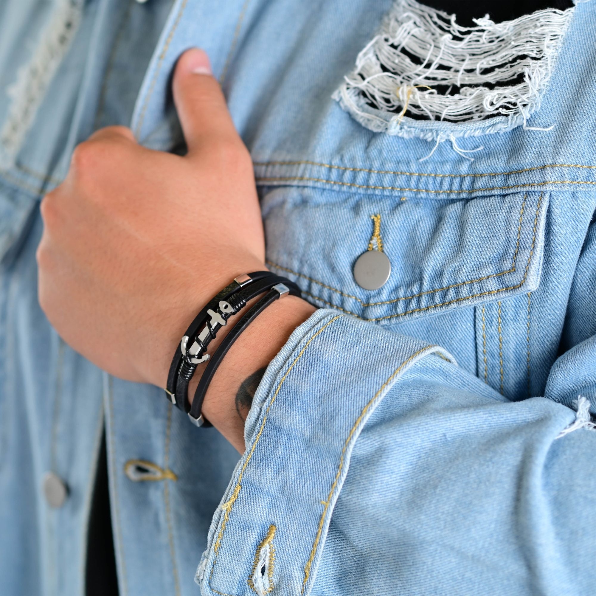 Adelia´s Kettenanhänger »Herren Anhänger – Gravuranhänger aus Leder«  Ideal als Geschenk zum einfach so